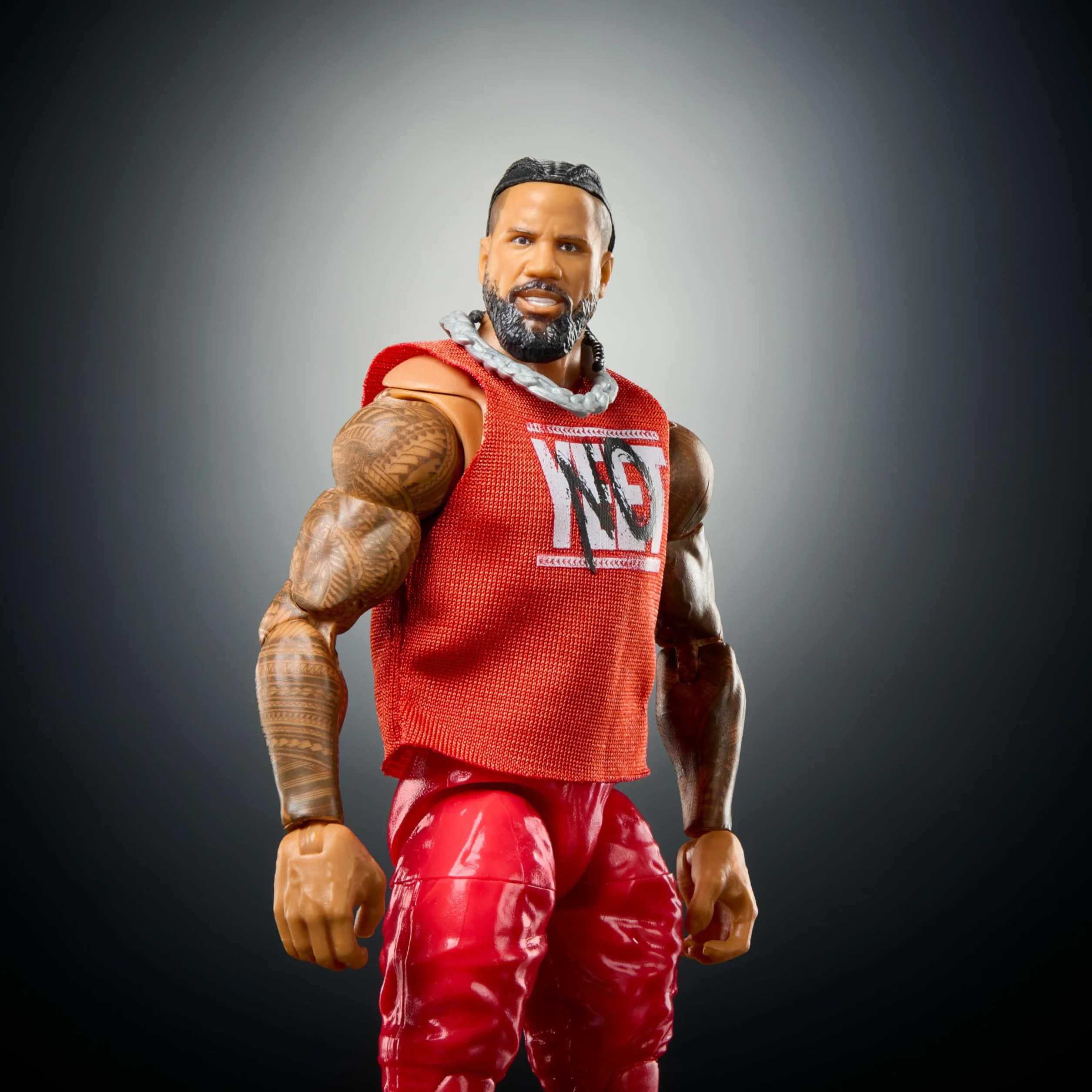 Mattel WWE Ultimate Edition Action Figure Jimmy USO 6" da collezione, teste e mani intercambiabili, 30 punti di articolazione