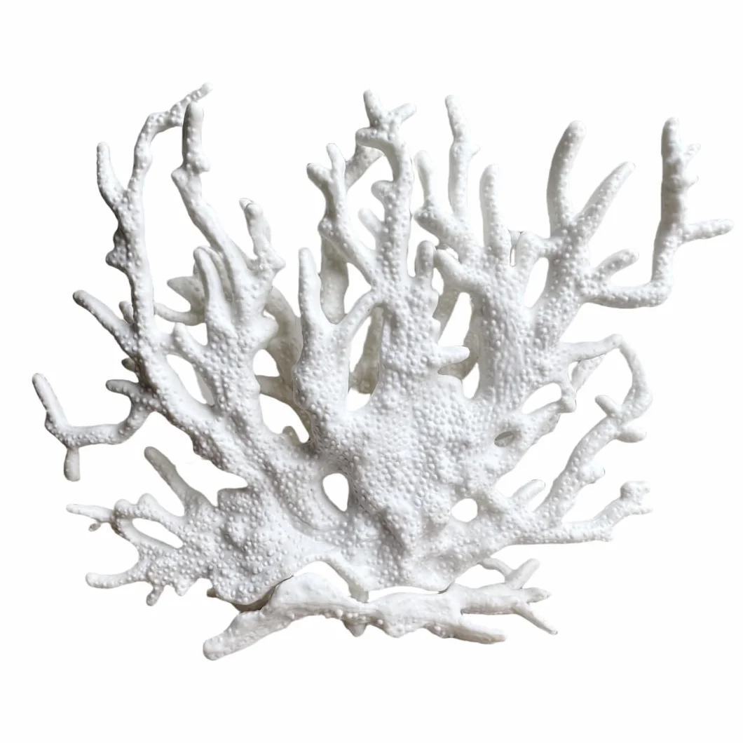 corallo decorativo decorazioni acquario - piante acquario e corallo in resina per acquari d'acqua dolce - accessori (bianco)