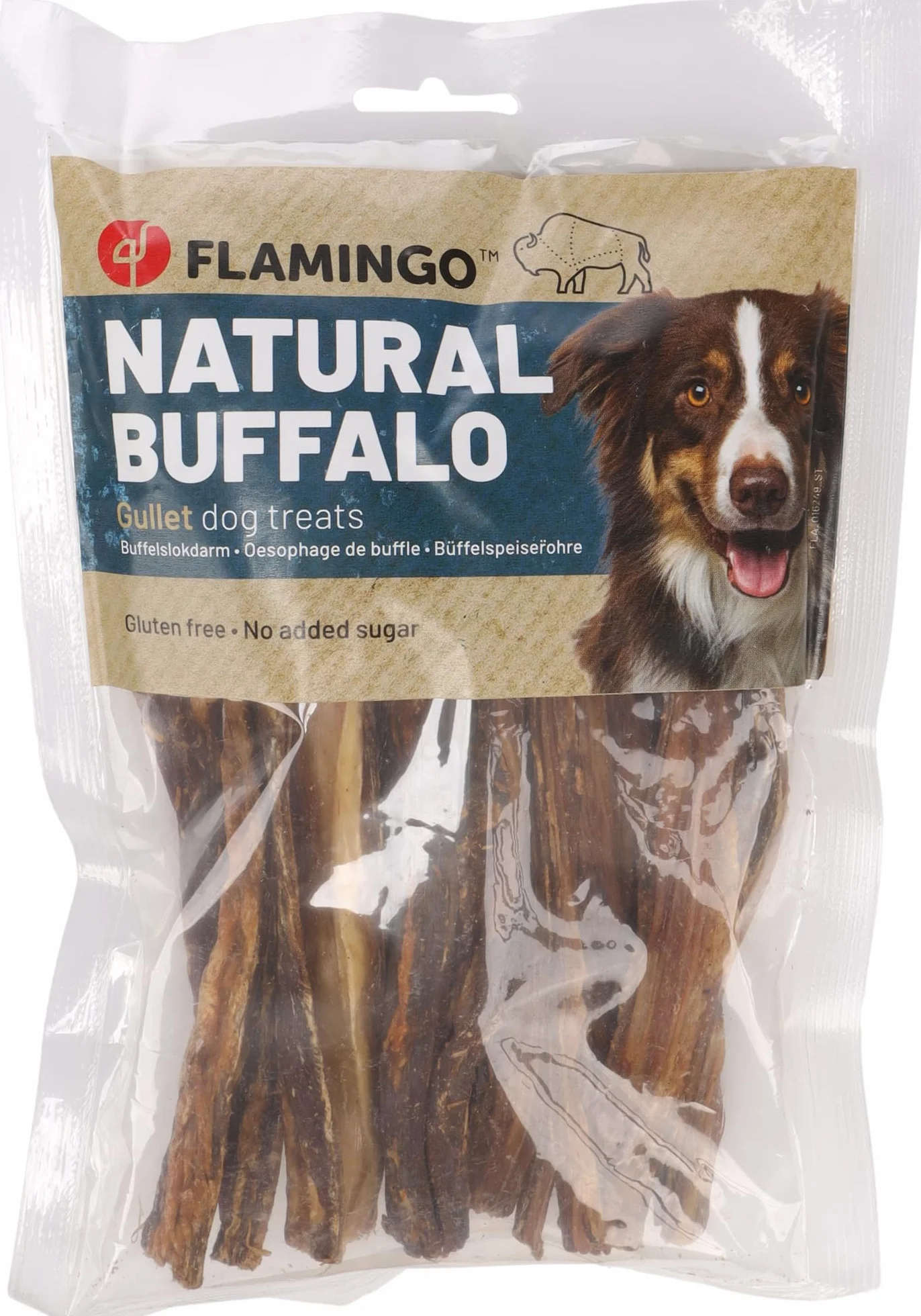 snack per cani - bastoncini per cani - esofago di bufalo rotondo 150g - snack naturale - senza glutine - senza zuccheri aggiunti - senza additivi
