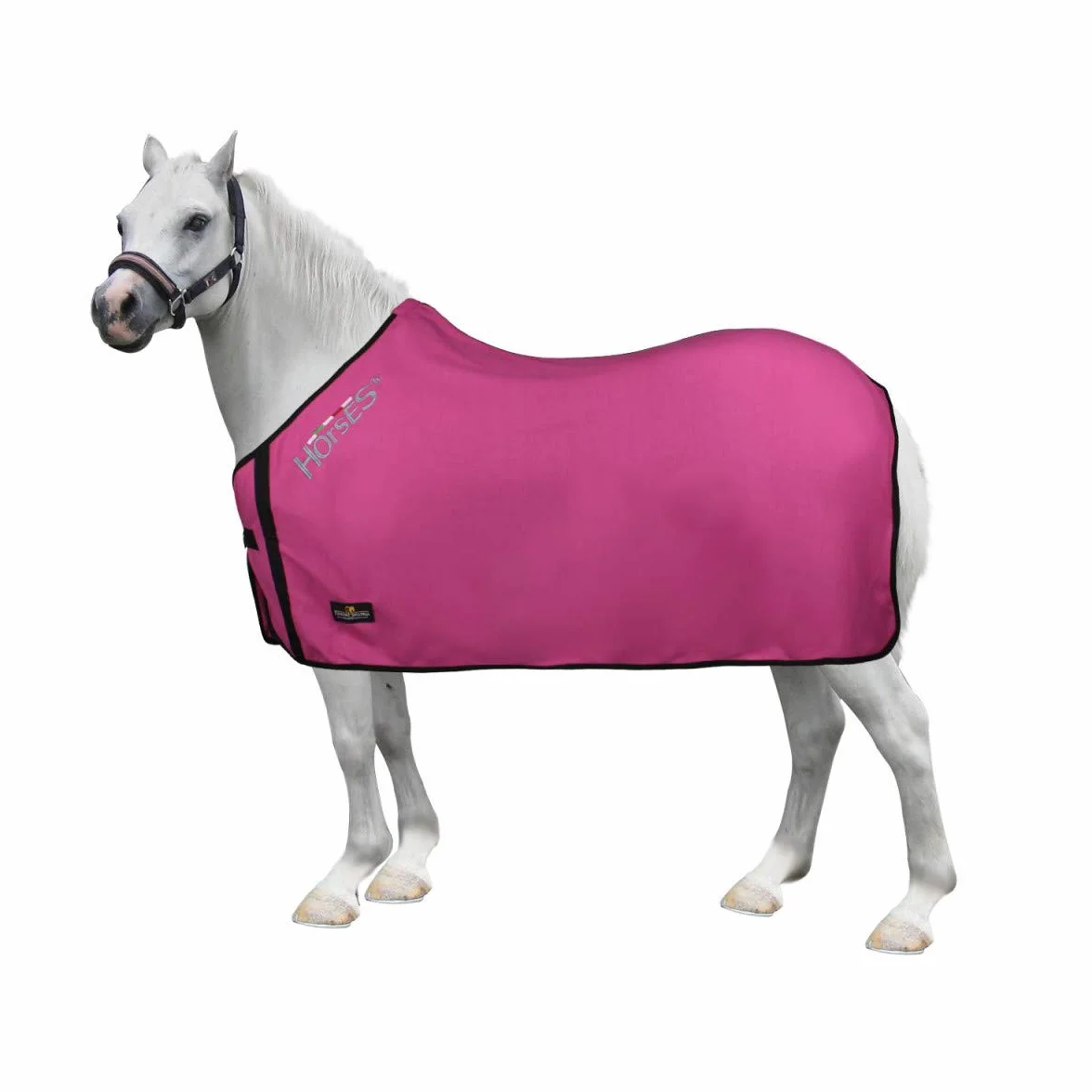 Horses, Coperta Cavallo in Pile Basic Pony, di Ottima Fattura, Utile per Proteggere il Pony dagli Sbalzi di Temperatura, dalla Pioggia e dagli Insetti, Rosa 90 cm