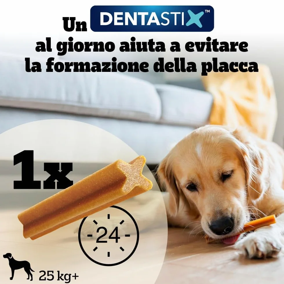 Pedigree Dentastix Snack Igiene Orale Cane Grande 25 kg 270 g 105 Pezzi