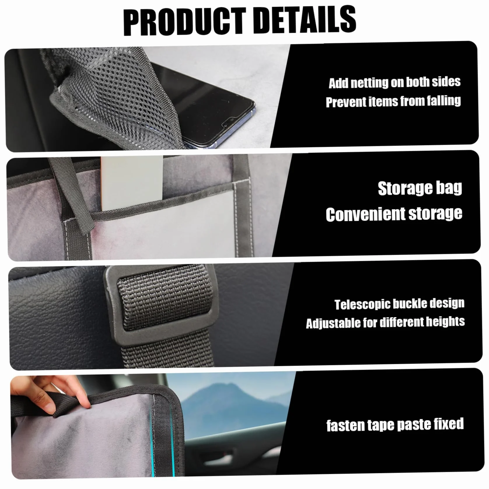 Sedile posteriore auto estensione 4 volte non gonfiabile letto posteriore con sacca stoccaggio 50x16 Extender per camion pesca campeggio