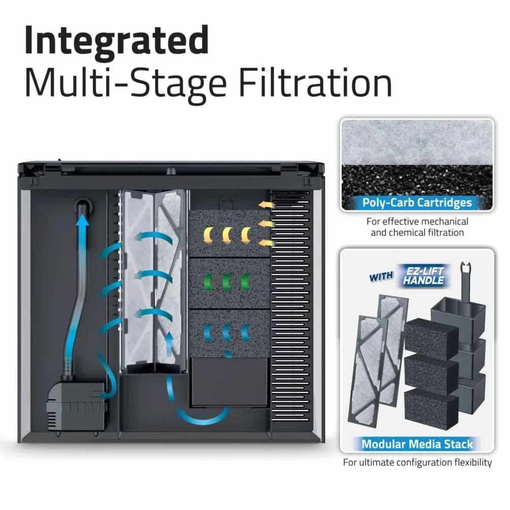 Fluval Flex 2.0 Aquarium Kit, Czarny 34 L