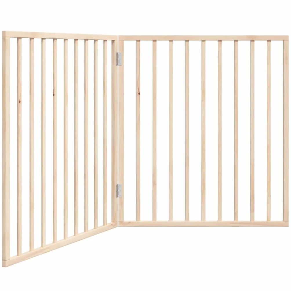 vidaXL Cancelletto per cani pieghevole 160 cm Legno di pioppo 2 pannelli