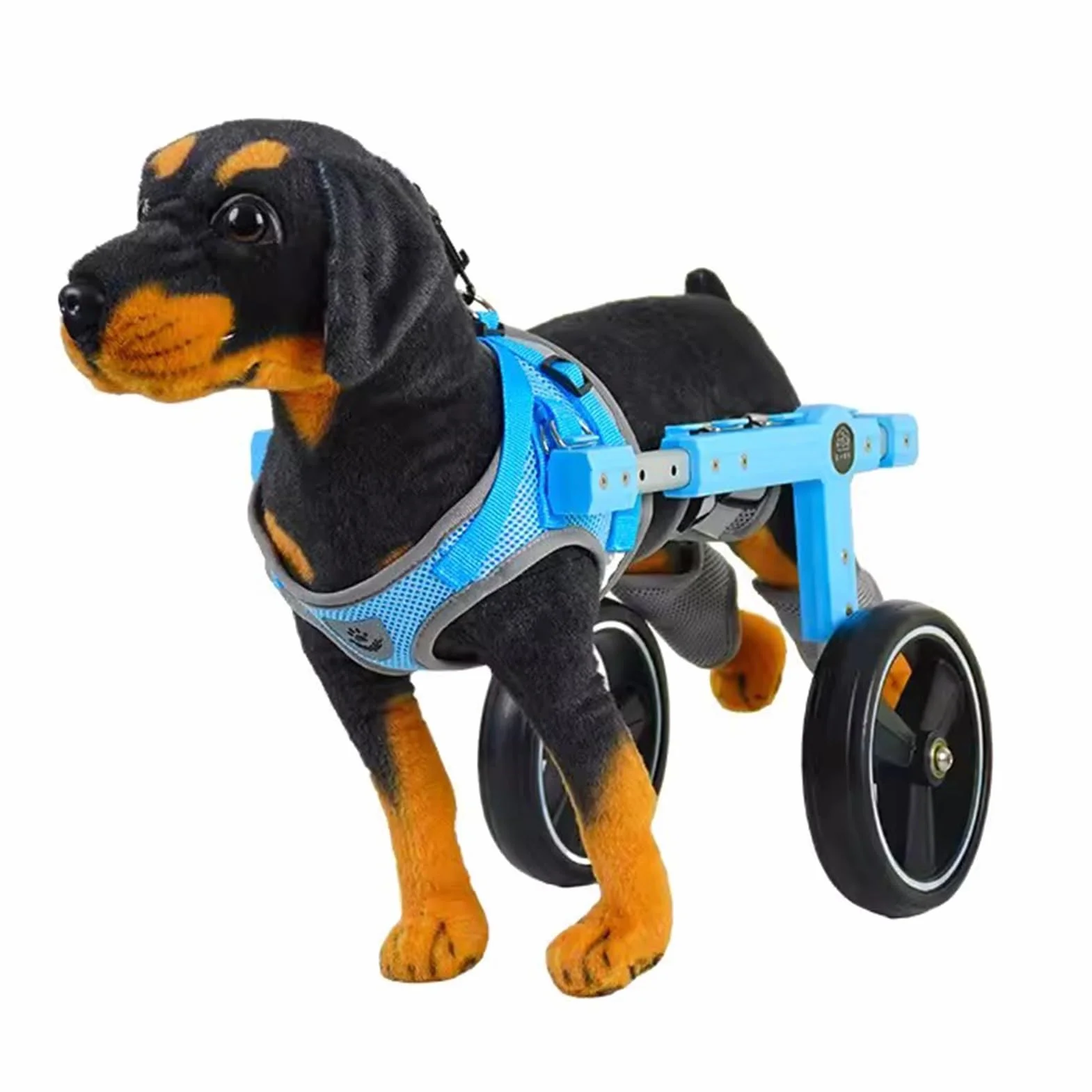 Carrello Cani Disabili Carrozzina per Cani a 2 Ruote per Zampe Posteriori, Ausilio Leggero per la Mobilità Dei Cani per Zampe Posteriori, Carrello di Supporto per L'addestramento Alla Riabilitazione(S