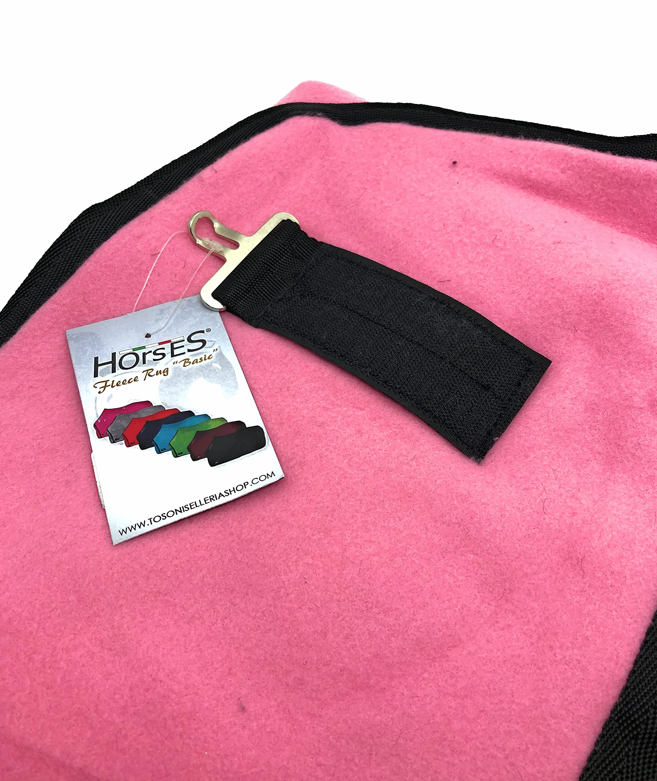 Horses, Coperta Cavallo in Pile Basic Pony, di Ottima Fattura, Utile per Proteggere il Pony dagli Sbalzi di Temperatura, dalla Pioggia e dagli Insetti, Rosa 90 cm