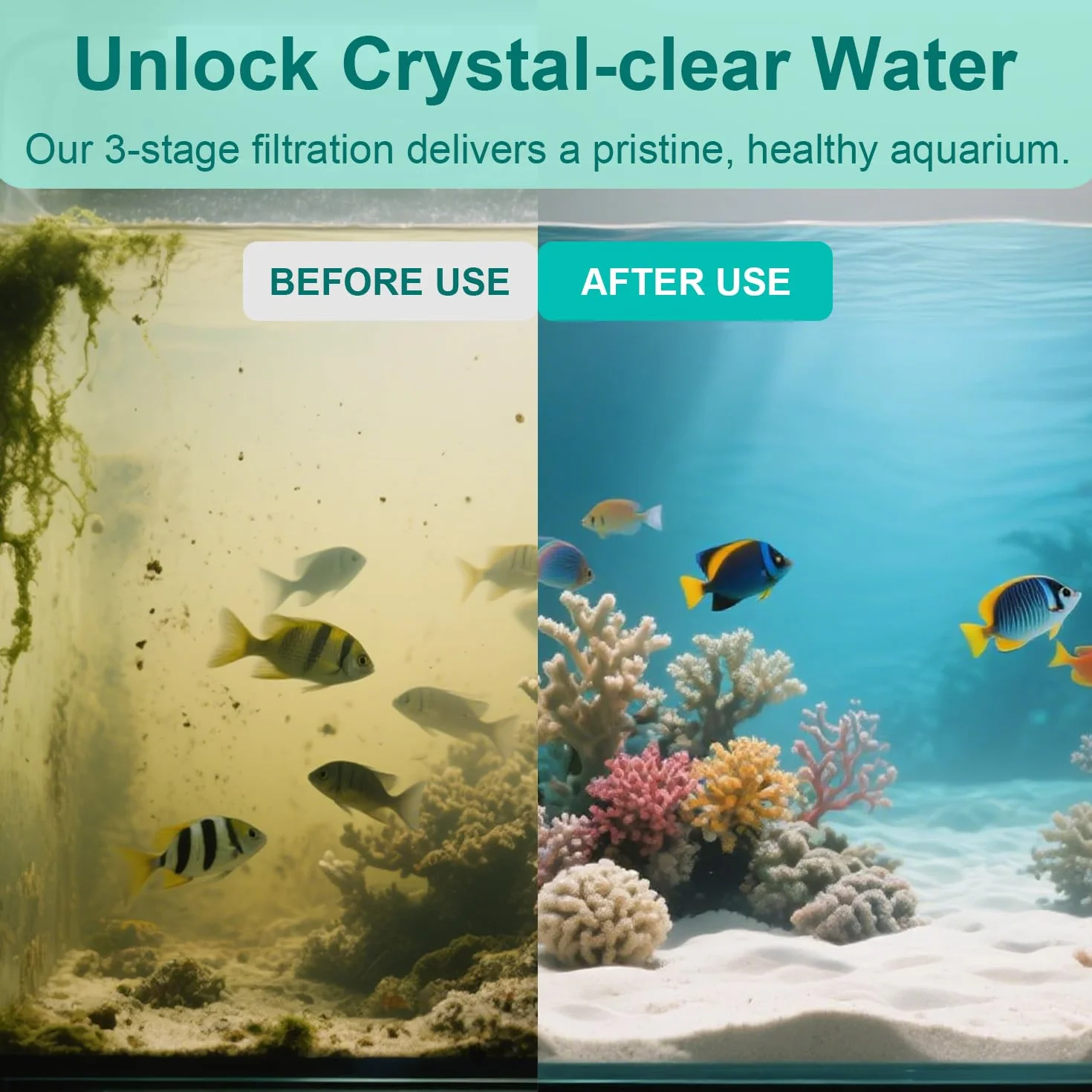 Set di filtri per acquario compatibile con Juwel Bioflow 3.0 M (2 spugne sottili blu, 2 spugne grosse blu, 2 spugne verdi, 2 spugne ai carboni attivi, 6 ovatta filtrante, 2 filtri al carbone