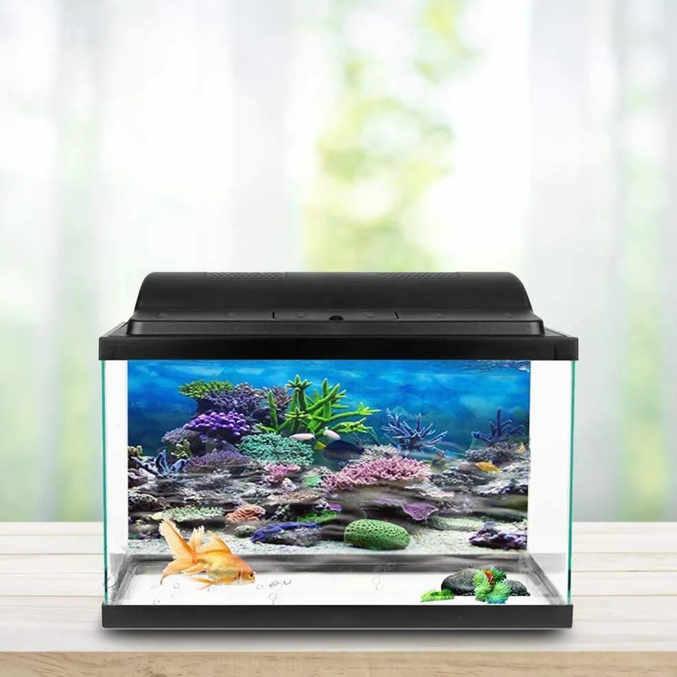 Fdit Acquario Sfondo Poster Fish Tank Sfondo PVC Adesivo Underwater Reef Decor Carta Adesiva Stickers Decalcomanie(76 * 30cm)