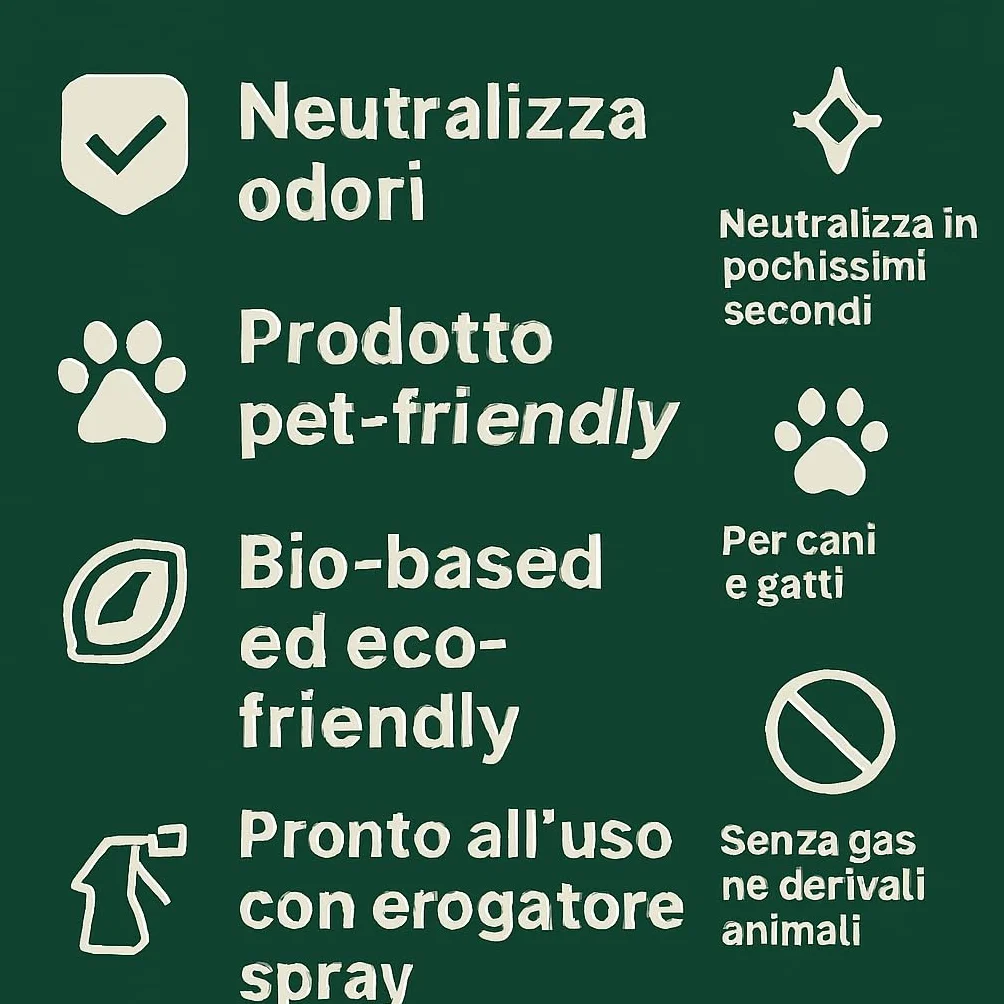 Disabituante Cani Gatti Interno Esterno + Shampoo Secco Gratis