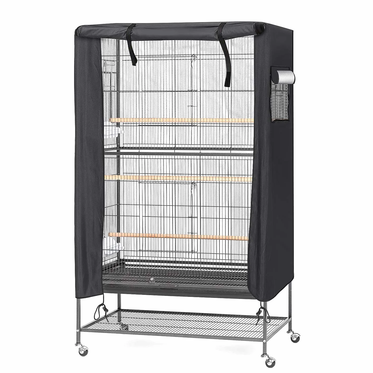 Grande Copertura per Gabbia per Uccelli, Copertura impermeabile per gabbia per pappagalli, copertura notturna antipolvere antipolvere per gabbia per pappagalli, 97 x 60 x 130 cm
