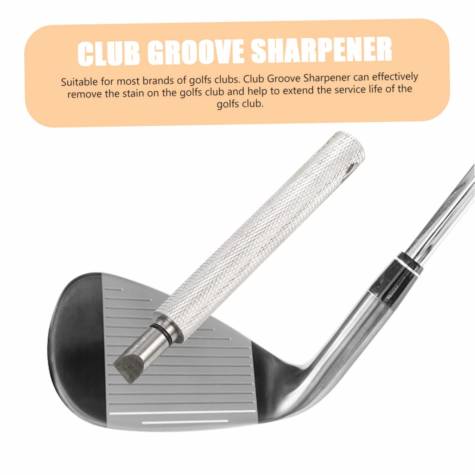 Mipcase Coltello per la Pulizia del Golf temperamatite da Golf pulitore del Club Pulitore tacche Golf affilacoltelli Utensili detergente per Mazze da Golf Black