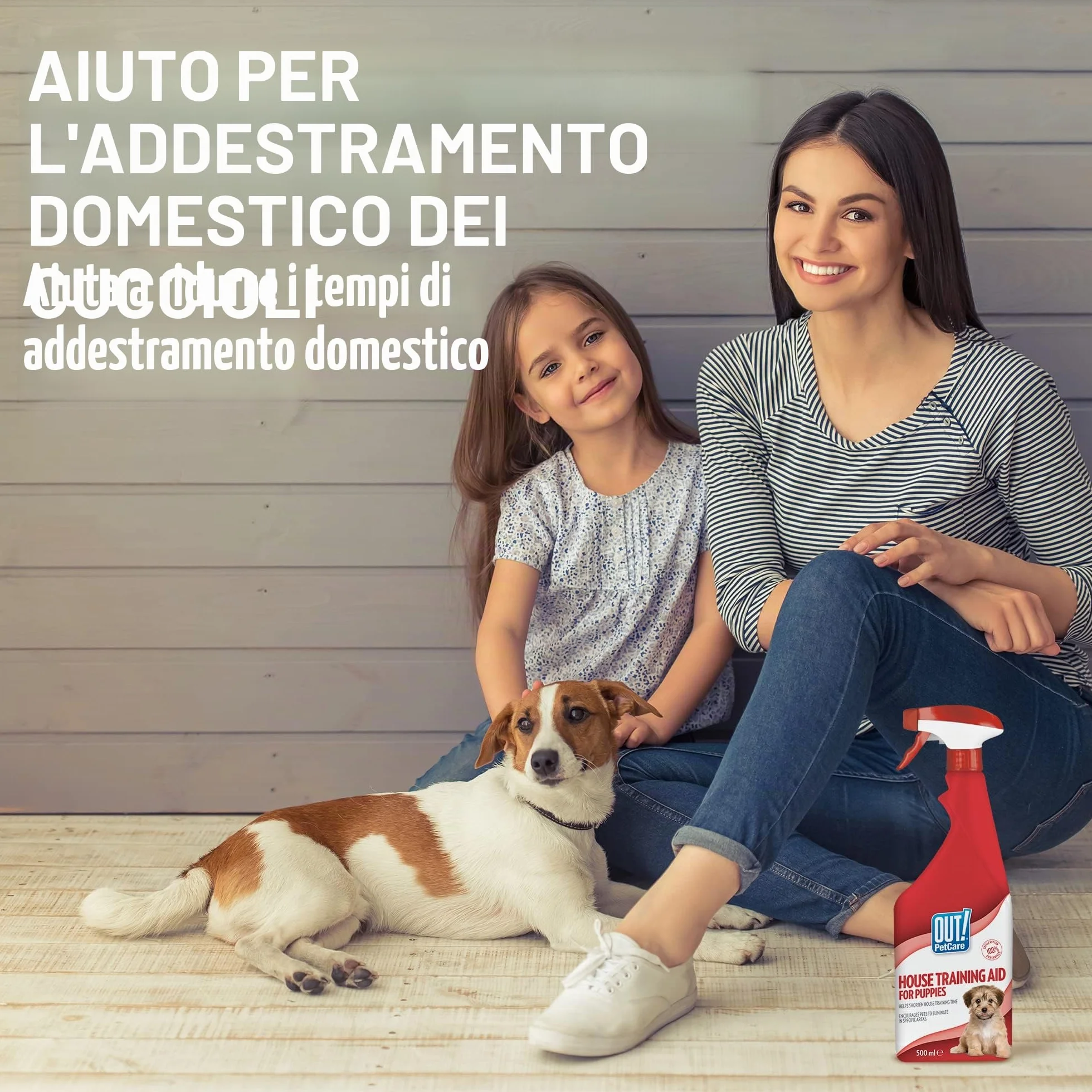 OUT! spray per l'addestramento di cani e cuccioli indoor e outdoor Aiuto alla formazione domestica - 500ml