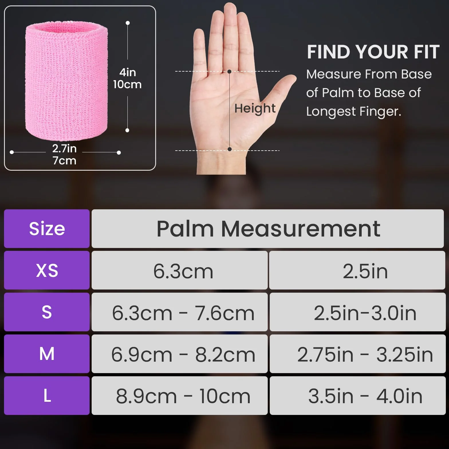 FINGER TEN Set polsini ginnastica con protezioni palmo supporto polso