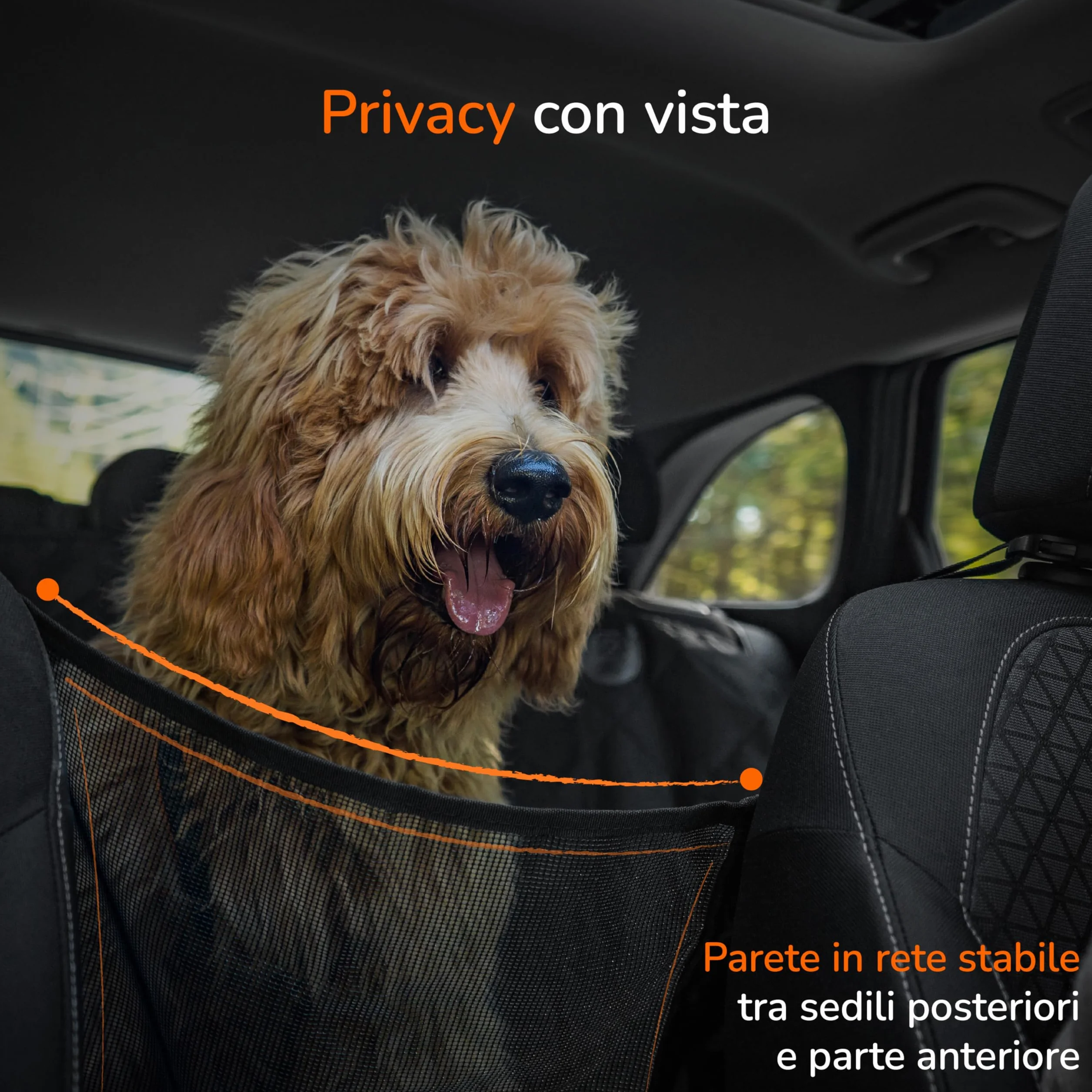 Upgrade4cars Telo Sedile Posteriore per Cani Universale Impermeabile e Antiscivolo Accessori Auto Cane Durevole