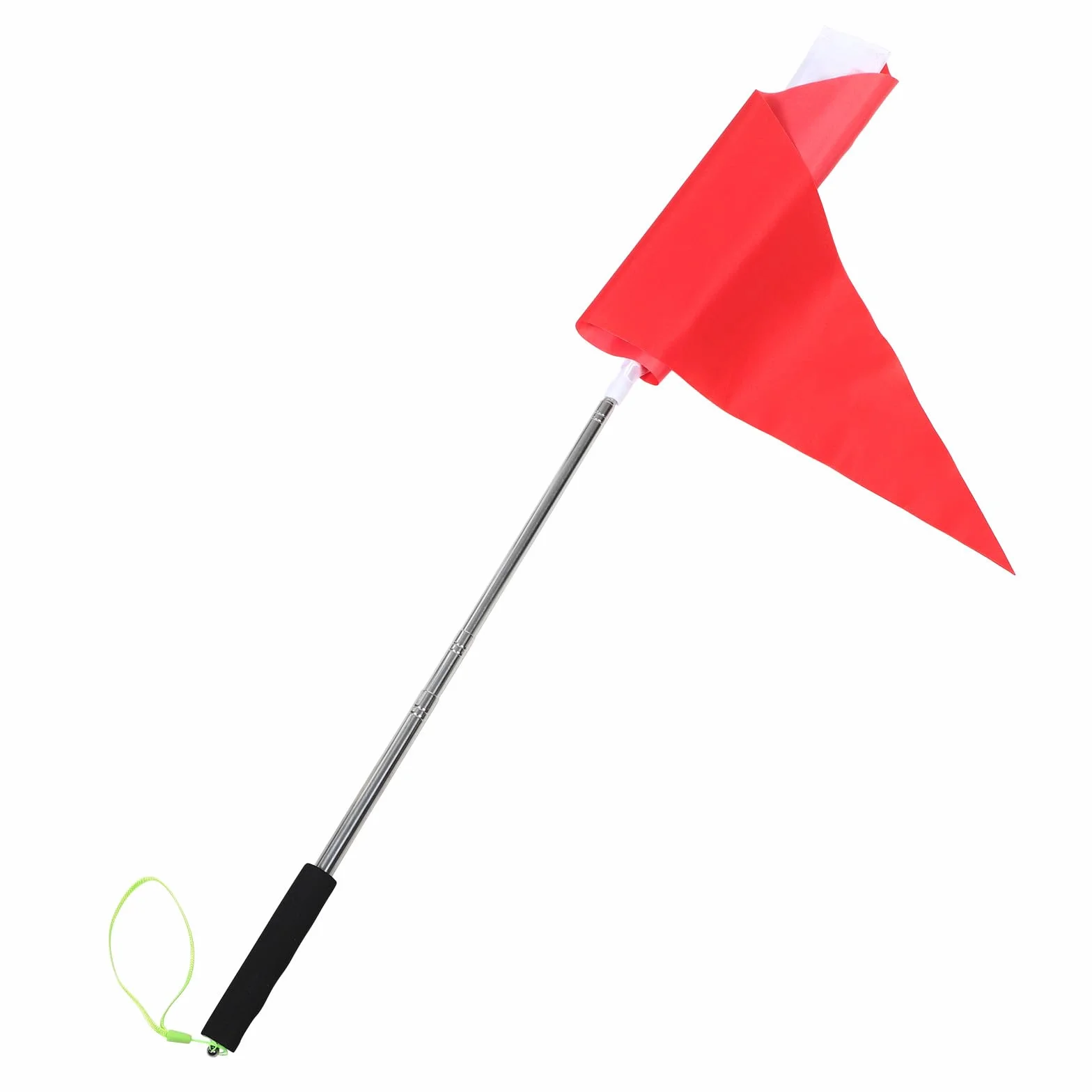 Inoomp Bandiera Guida Turistica Portatile Rosso Asta Telescopica Regolabile Bandierina a Mano Per Gite Scolastiche Escursioni Bambini E Eventi All'Aperto