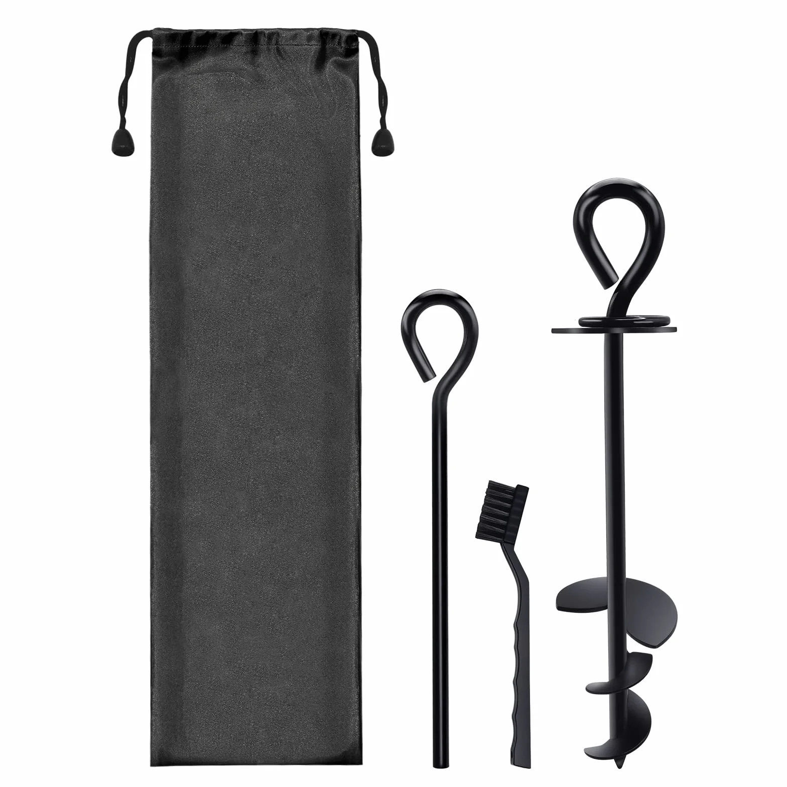 Picchetti per cani di grossa taglia, picchetti da terra per cani resistenti per il cortile, il campeggio o la spiaggia, picchetti da cortile con ancoraggio antiruggine per cani di peso