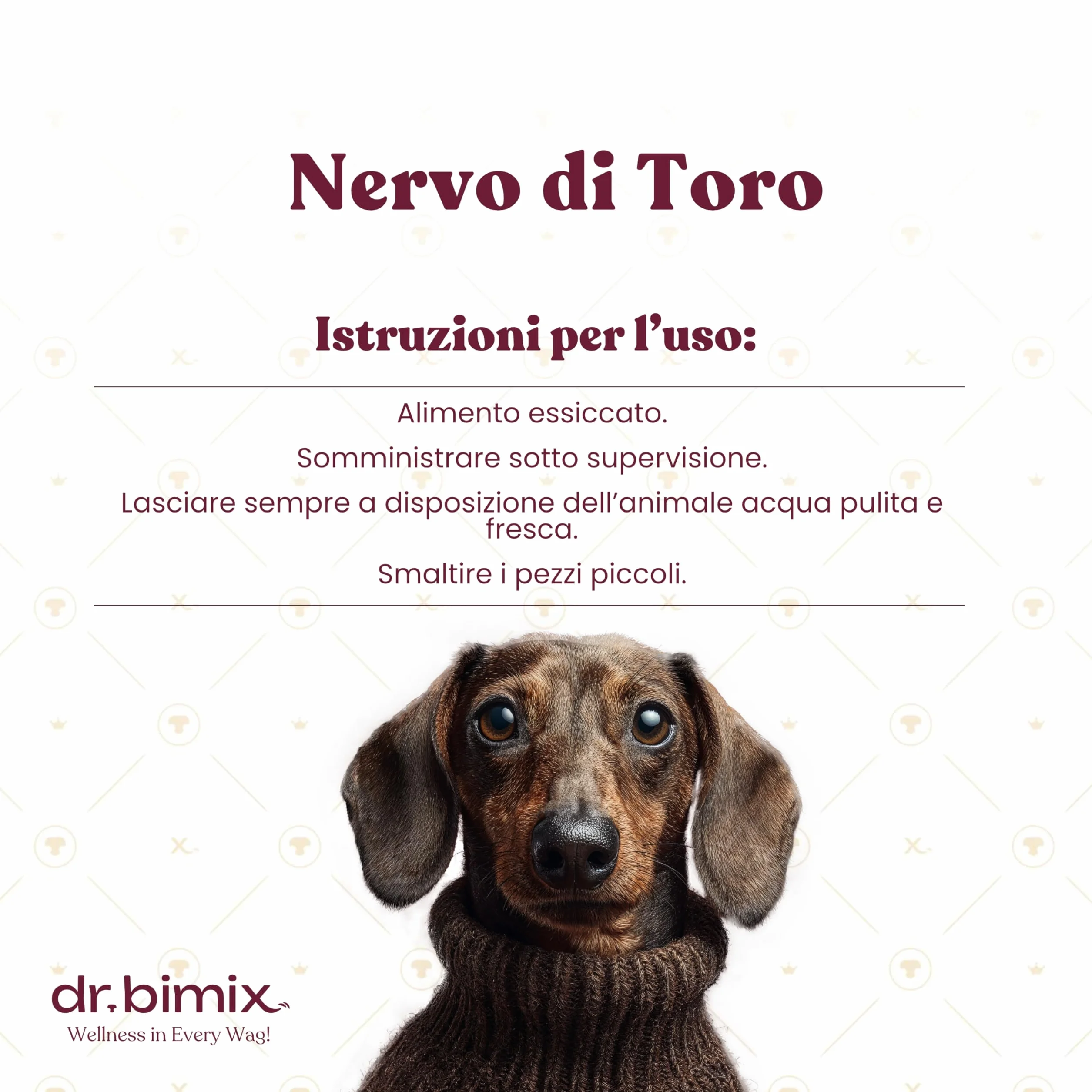 Bastoncini per Cani di Nervi di Toro | Snack Naturale Disidratato | Salute Dentale e Benessere | Alta Durezza | Senza Additivi - 450g (20 pezzi)