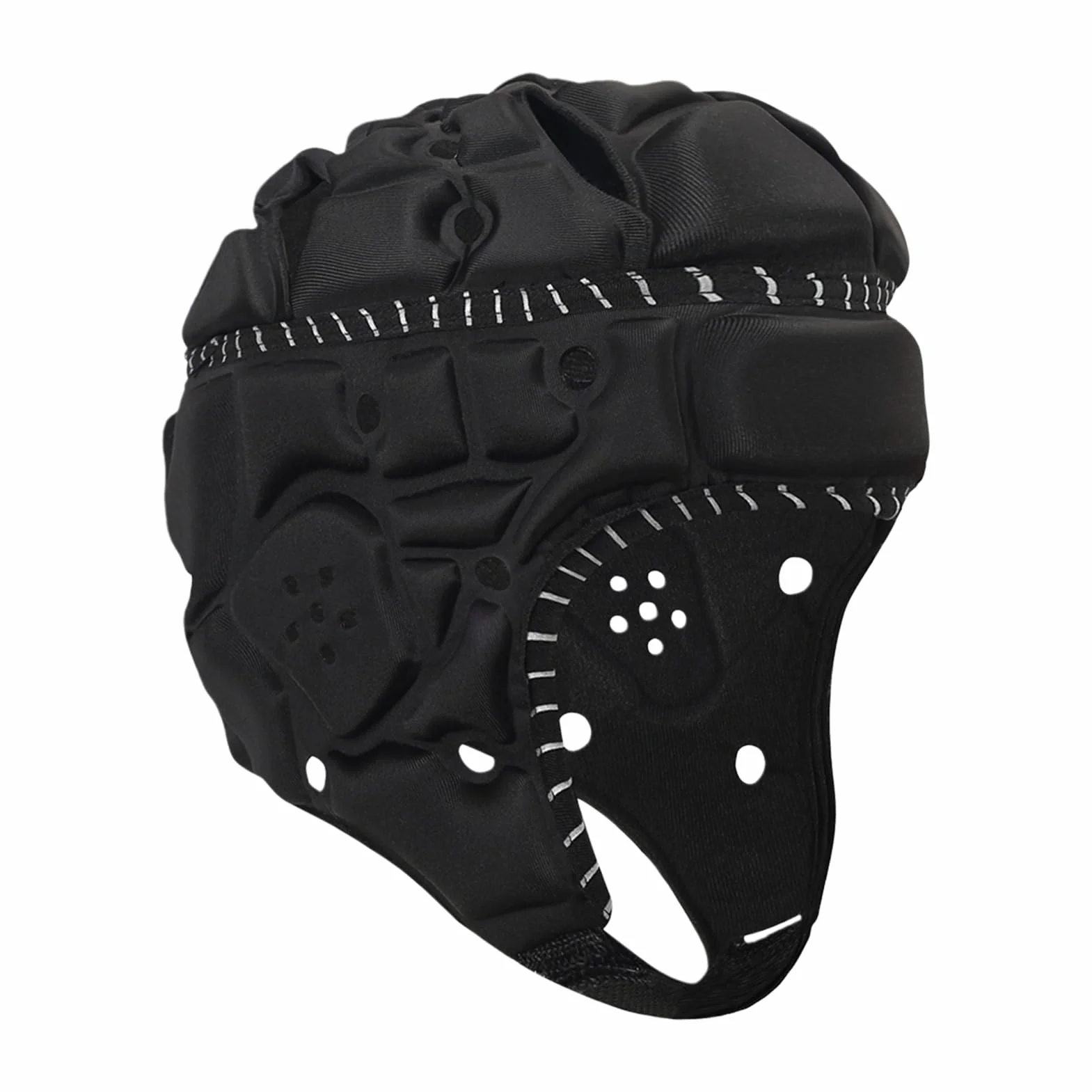 Casco da football, riflettente imbottito morbido regolabile, copricapo protettivo da calcio, vestibilità leggera e confortevole, opposizione effetto robusto, migliore attrezzatura sportiva di sicurezz