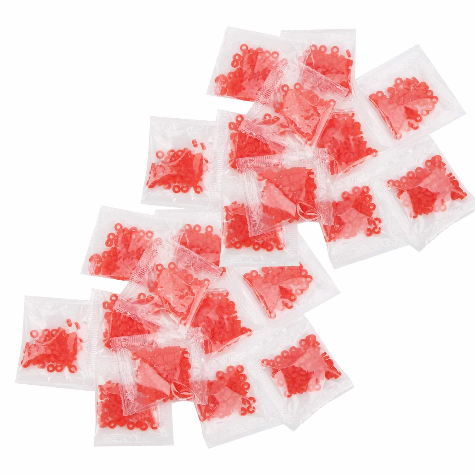 Fascette Elastiche Pesca 100 Borse 9000 Pezzi Rosso Forte Durevole