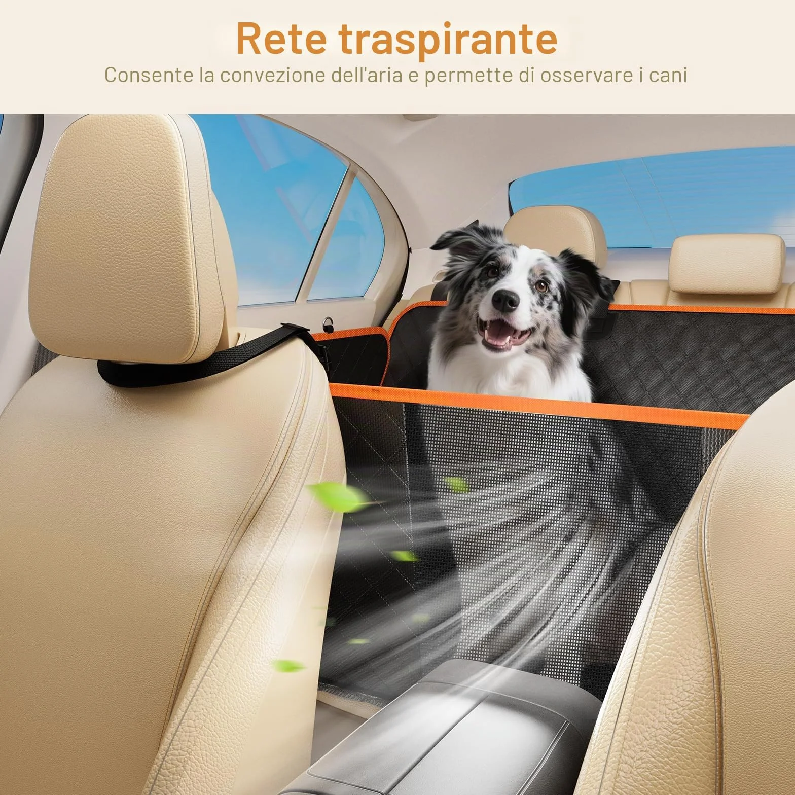 Pecute Coprisedile Auto Cani Posteriore, Estensione del Sedile Posteriore per Cani, Coprisedile per Auto per Cani con Fondo Rigido, Amaca per Cani per Lettino da Viaggio per Auto,per Auto, Camion, SUV