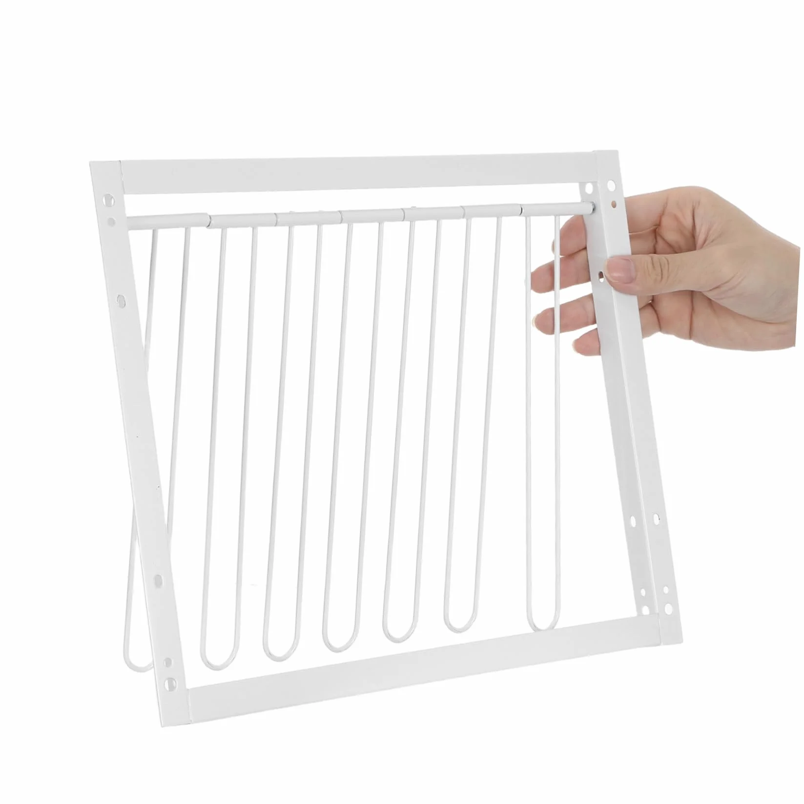 Porta Flessibile per Piccioni in Ferro Bianco Design Spesso, per Appassionati di Uccelli e Habitat Avicoli