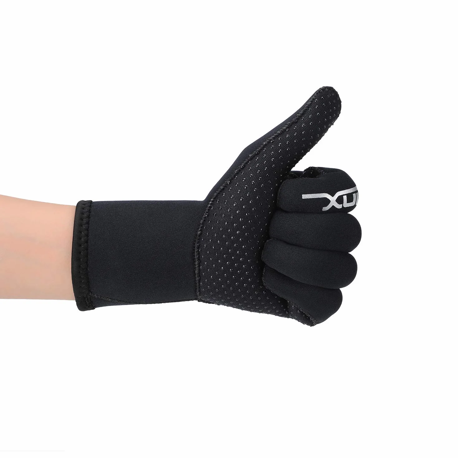 QKURT Guanti in Neoprene da 3 mm - Guanti da Sub Caldi Guanti da Sub, Guanti da Sub per Adulti Cinque Dita Utilizzo per Immersioni, Surf, Kayak, Snorkeling, Vela, Canottaggio