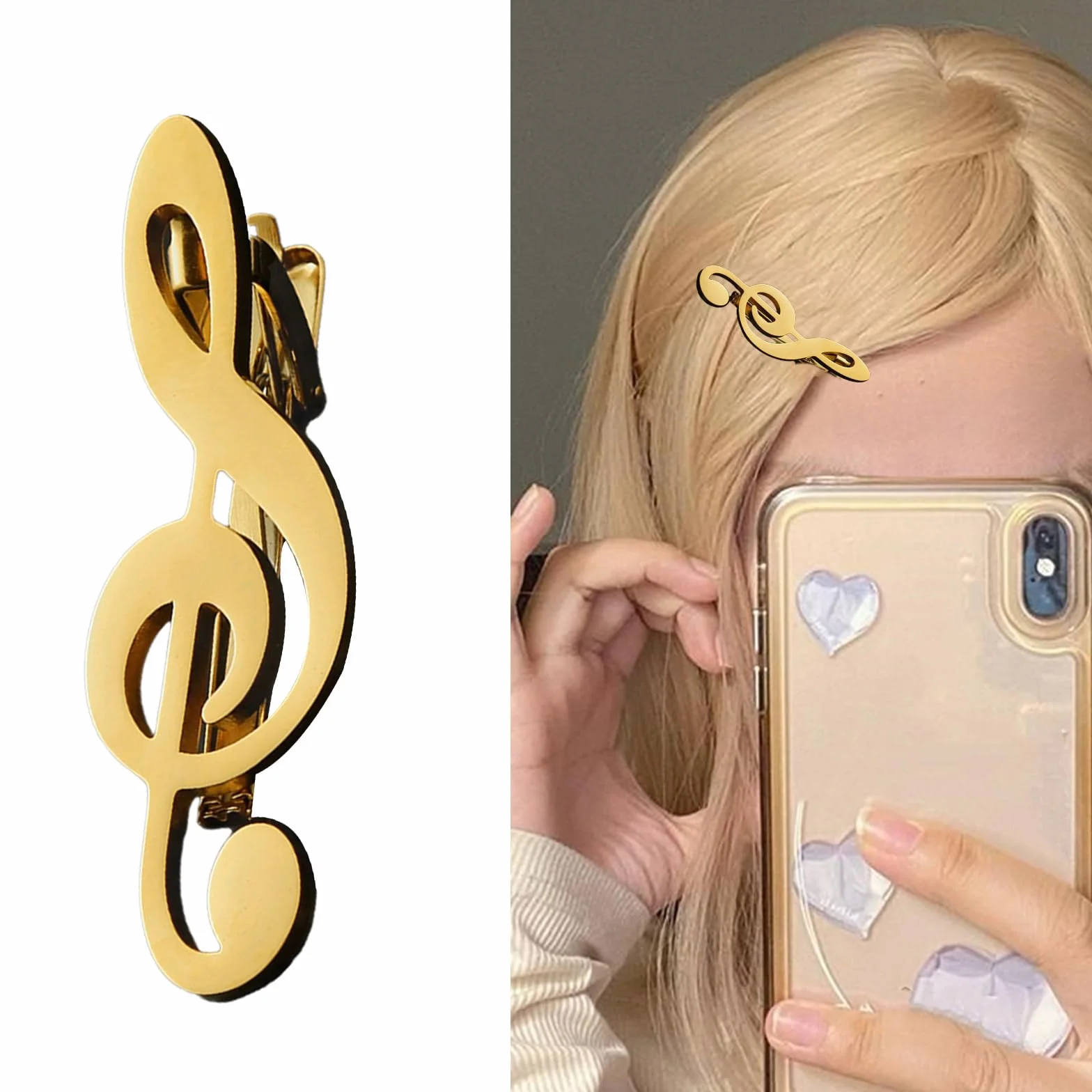 Creativo Metallo Chitarra Fermacravatta Strumento Nota Musicale Tie Pin Cravatta Fibbia Uomo