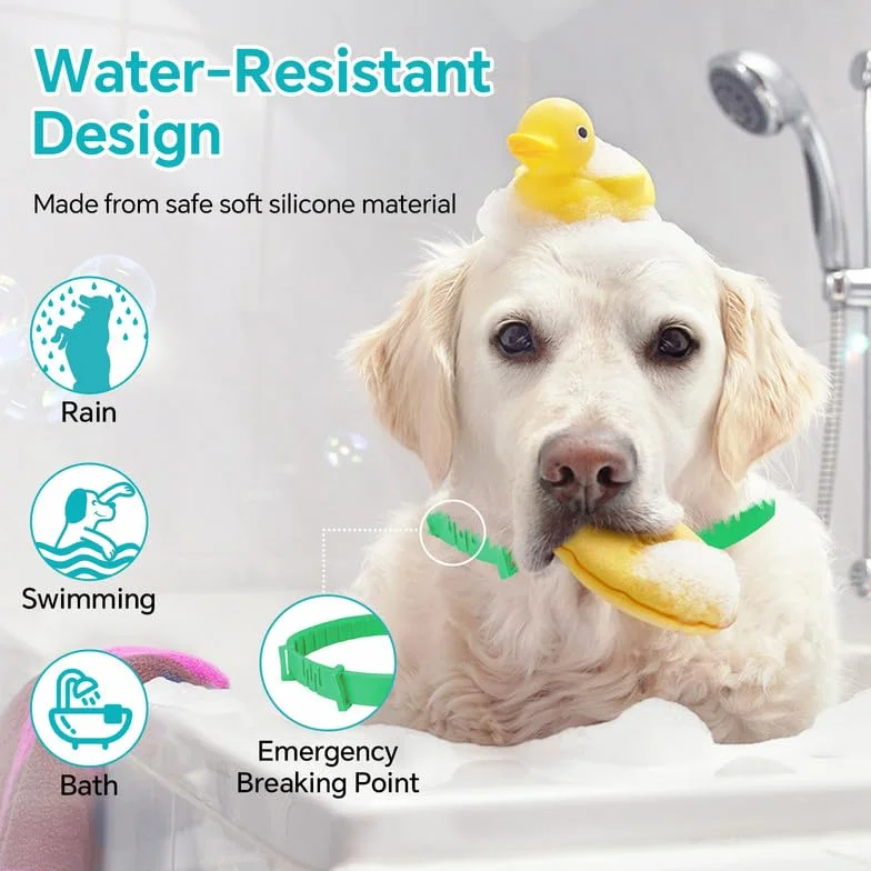 WEALLIN Collare Calmante per Cani Anti-Ansia Regolabile Impermeabile Naturale Feromoni 60 Giorni per Cuccioli Cani di Grossa Taglia Verde