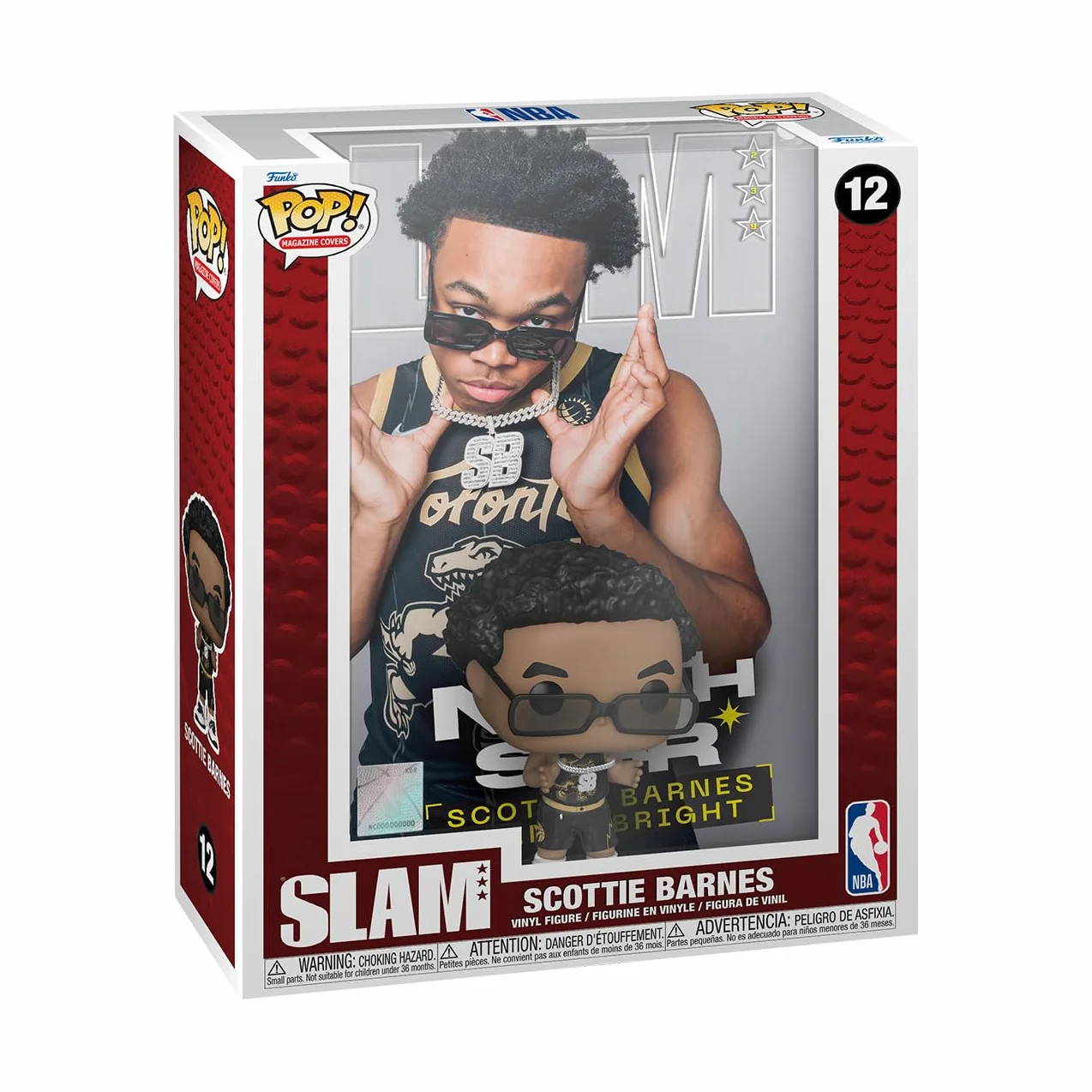 Funko Pop! NBA Cover: Slam Scottie Barnes Figura in Vinile da Collezione Regalo Ufficiale Bambini Adulti Sport