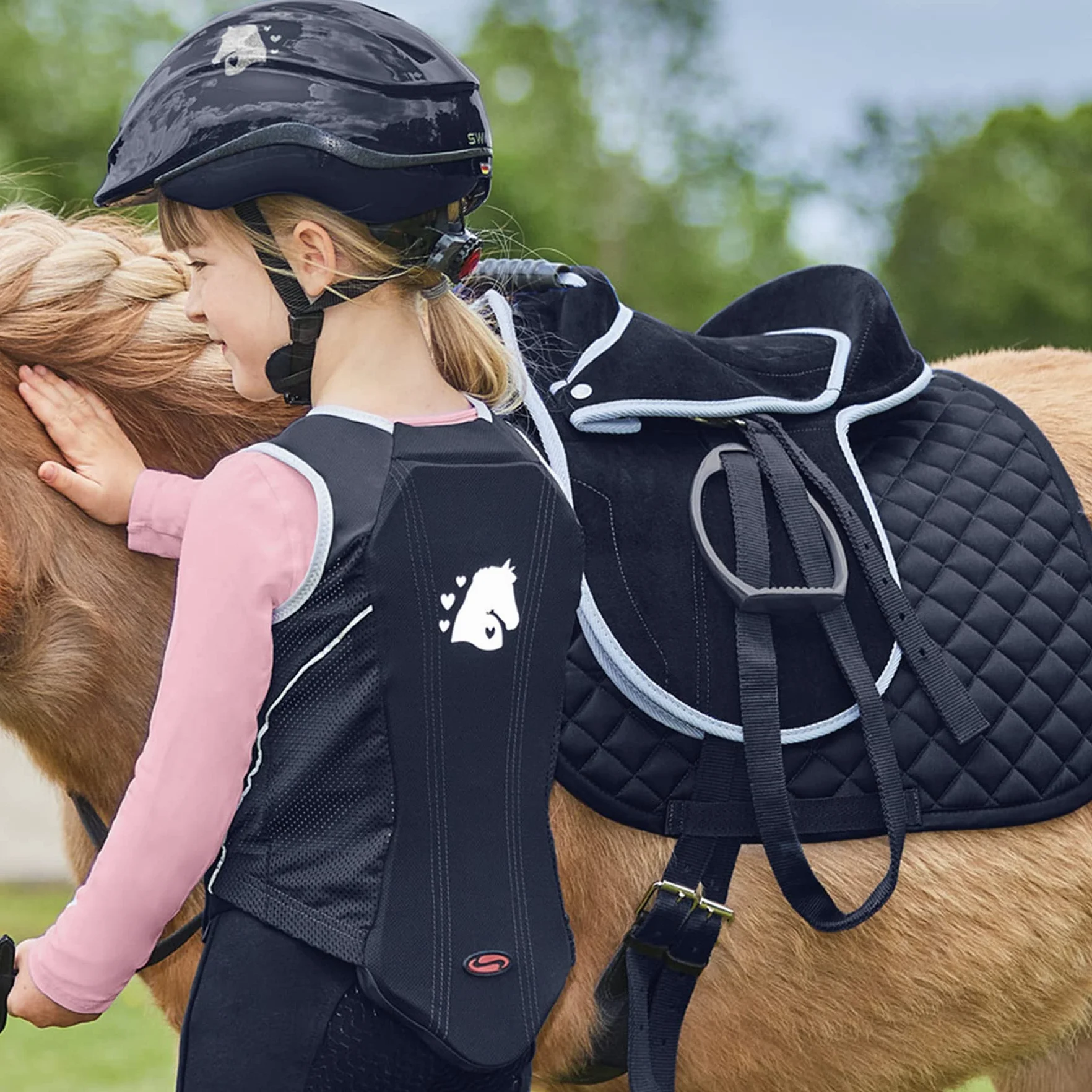 WALDHAUSEN Cuscino da equitazione per bambini Unicorn
