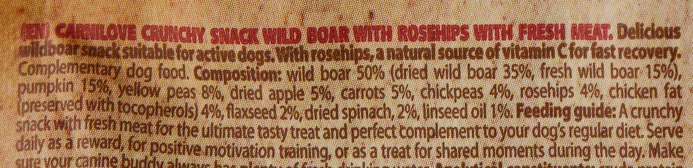 Carnilove Snack Semiumido 200 gr Cinghiale e Rosa Canina