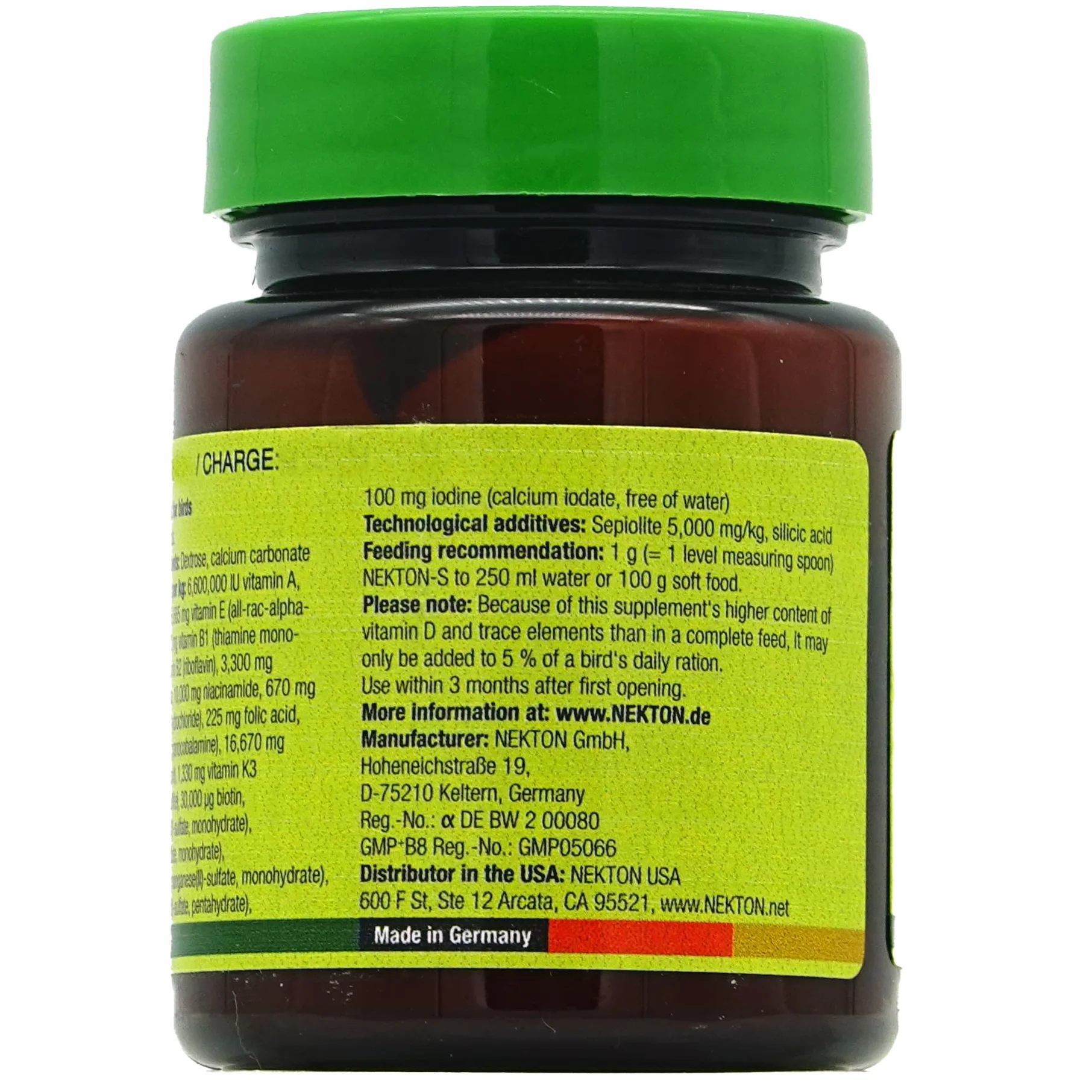 Nekton S Integratore Vitaminico per Uccelli 35 G