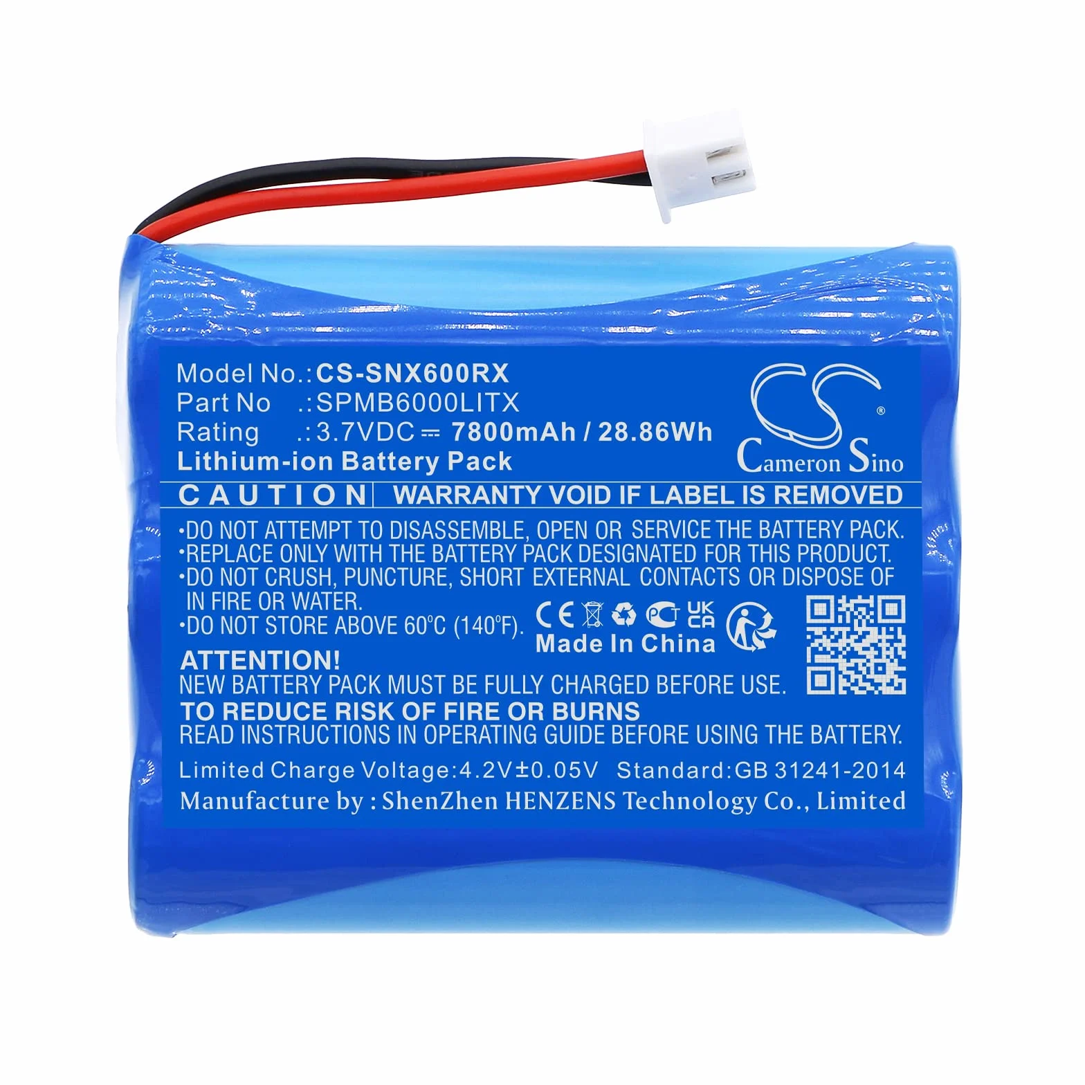 Techtek Bateria 7800mAh do Spektrum Transmitter iX12 NX6 NX8