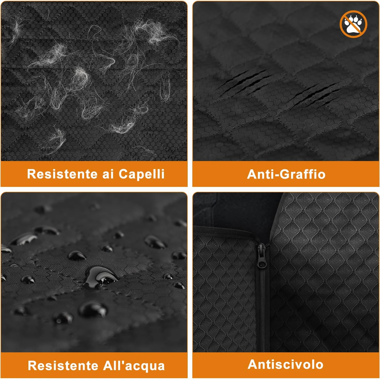 Alfheim Telo Auto per Cani Bagagliaio Doppio Livello Protezione Antiscivolo Impermeabile Lavabile Tappetino di Viaggio Universale per SUV