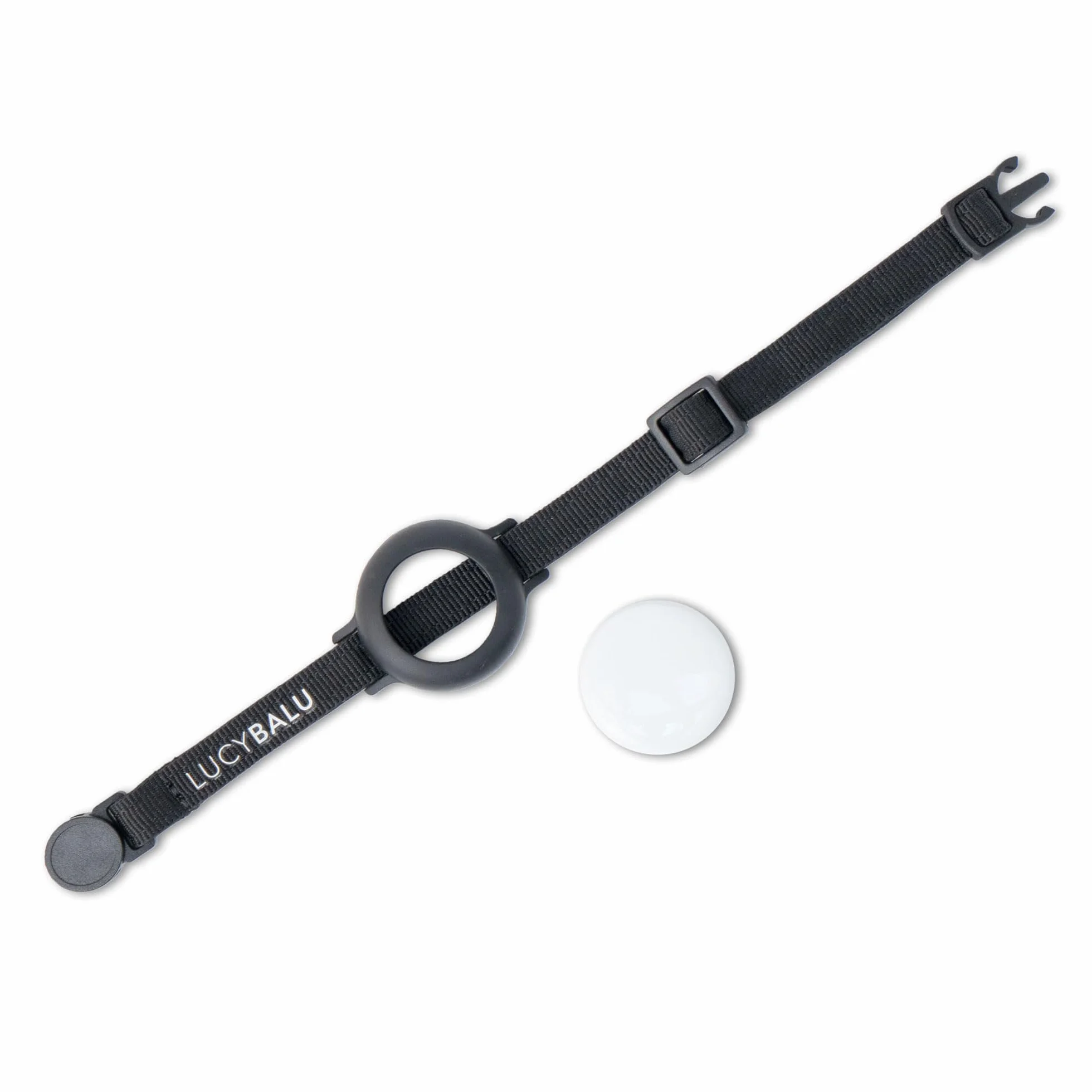 LucyBalu® Dori Collare AirTag antistrappo in nylon per gatti I Nero