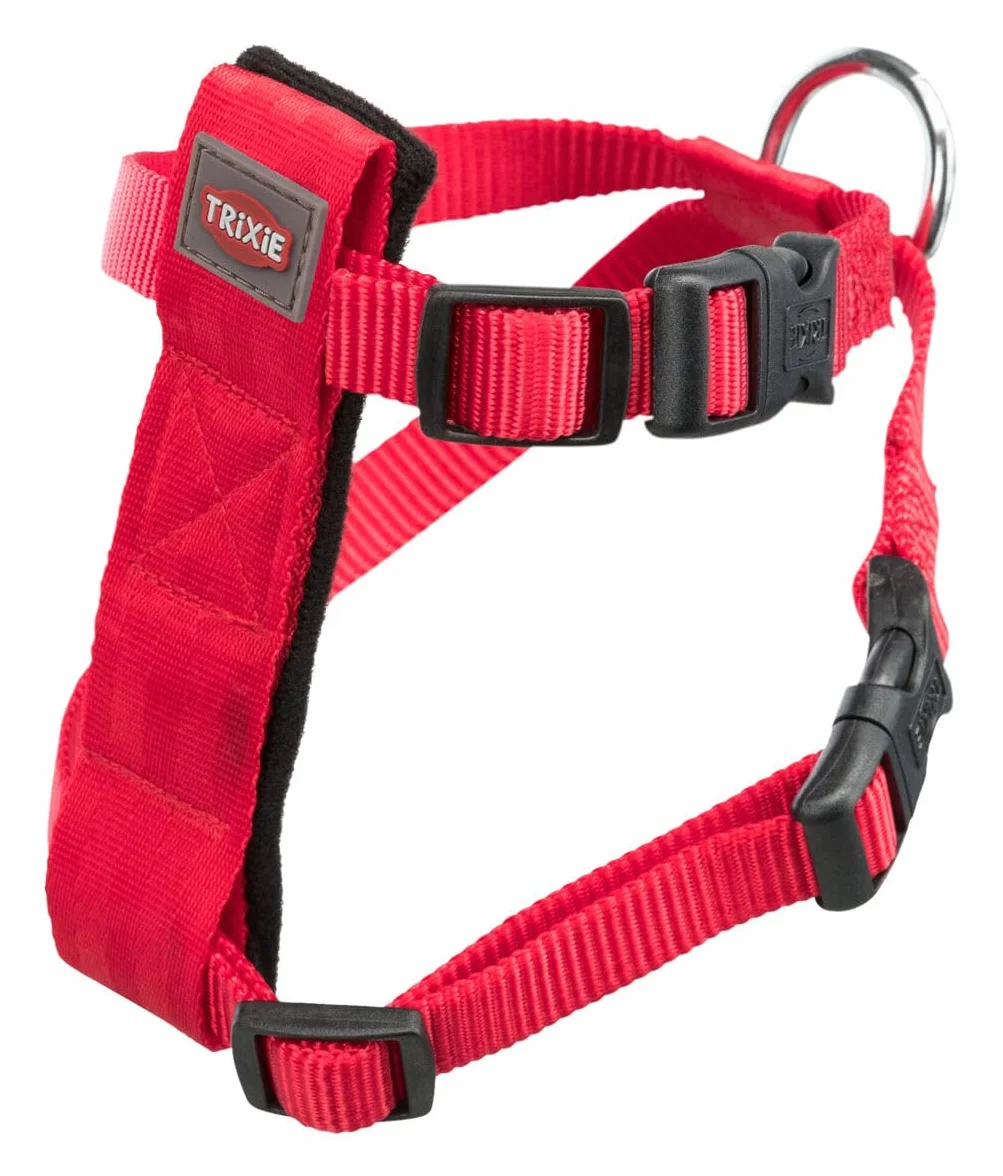 Trixie Imbracatura e Cintura di Sicurezza per Gatti, 20 – 50 cm, Rosso