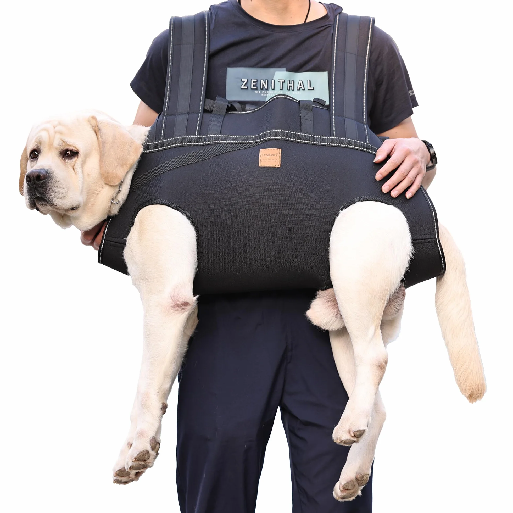 Imbracatura da trasporto per cani di grandi dimensioni, zaino per cani anziani, per lesioni articolari, artrite, scale su e giù, passeggiate paralisi, XXXL per cani da 29,9 a 37,6 kg