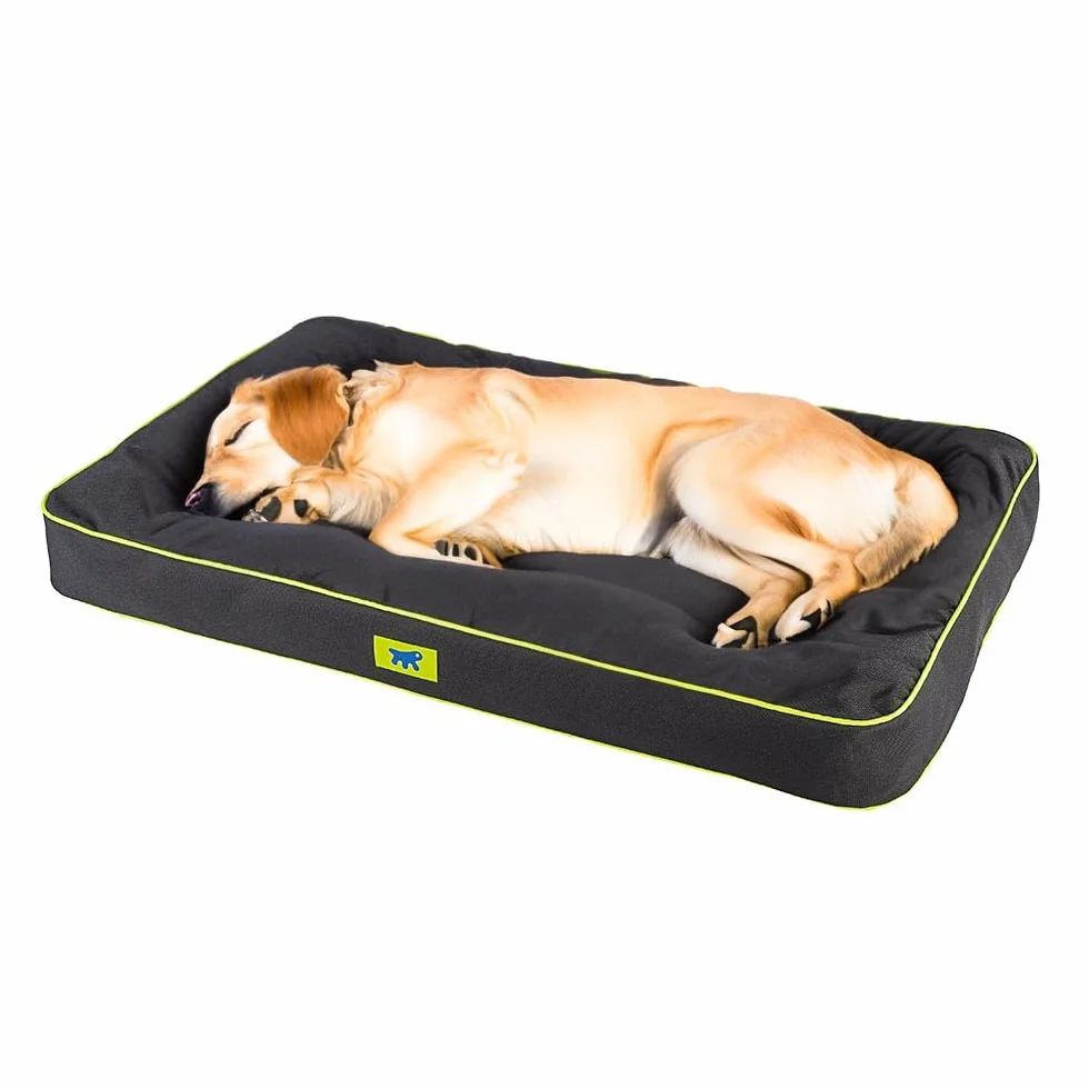 Ferplast Cuccia Ortopedica per Cani Extra Large Materassino per Cani Impermeabile e Antigraffio Cuccia Morbida Polo, 110 x 70 x h 8 CM, NERA