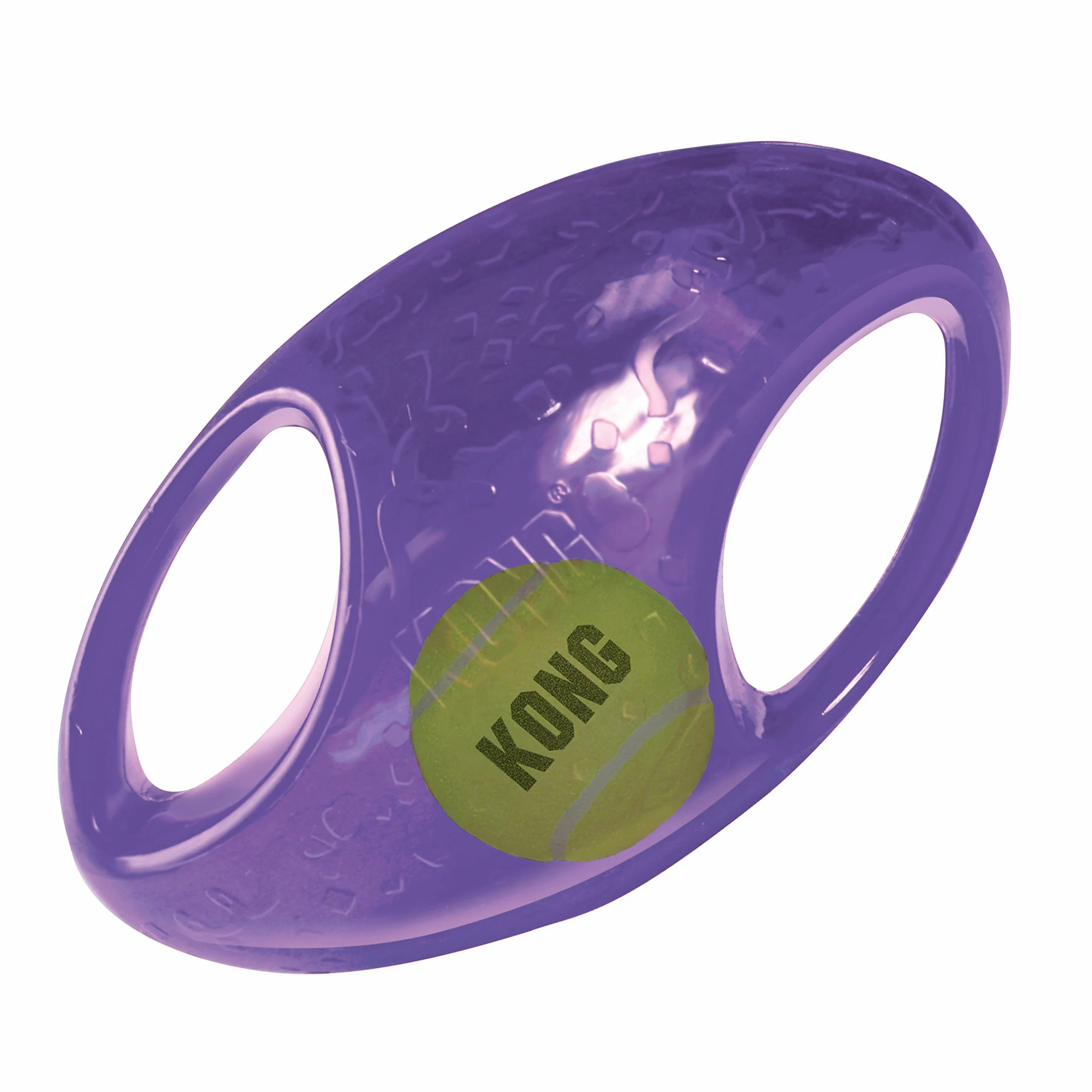 KONG - Jumbler Football - Gioco Interattivo Riporto, Pallina da Tennis (Vari Colori) - per Cani di Taglia Grande/Extra-Grande