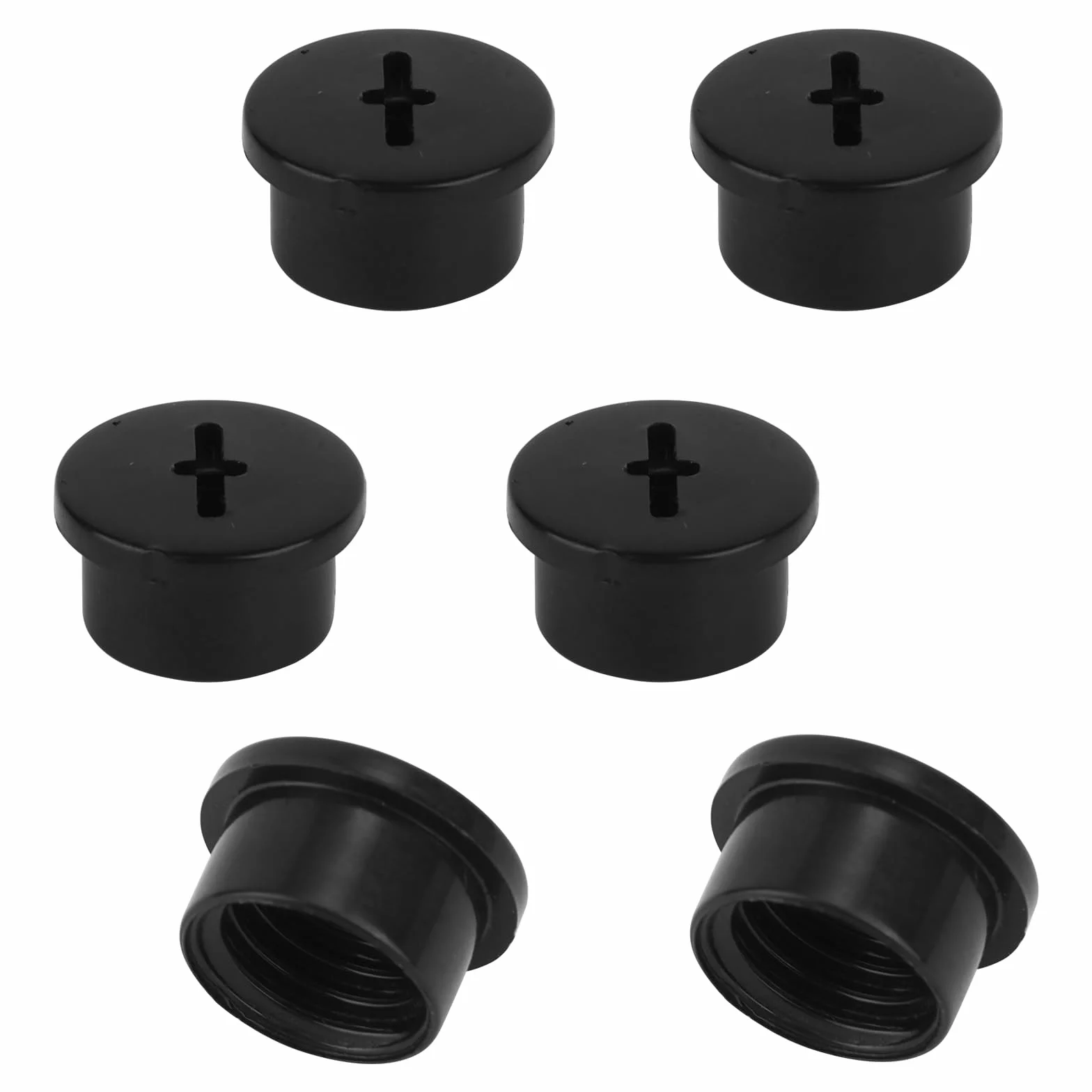 6pz Viti per Valvola Della Vescica per Riddell Speedflex e Speed Icon, Viti per Valvola a Vescica Plastica per Casco Football Pratici Tappi Valvola Caschi Rugby per Adulti e Giovani(Nero)