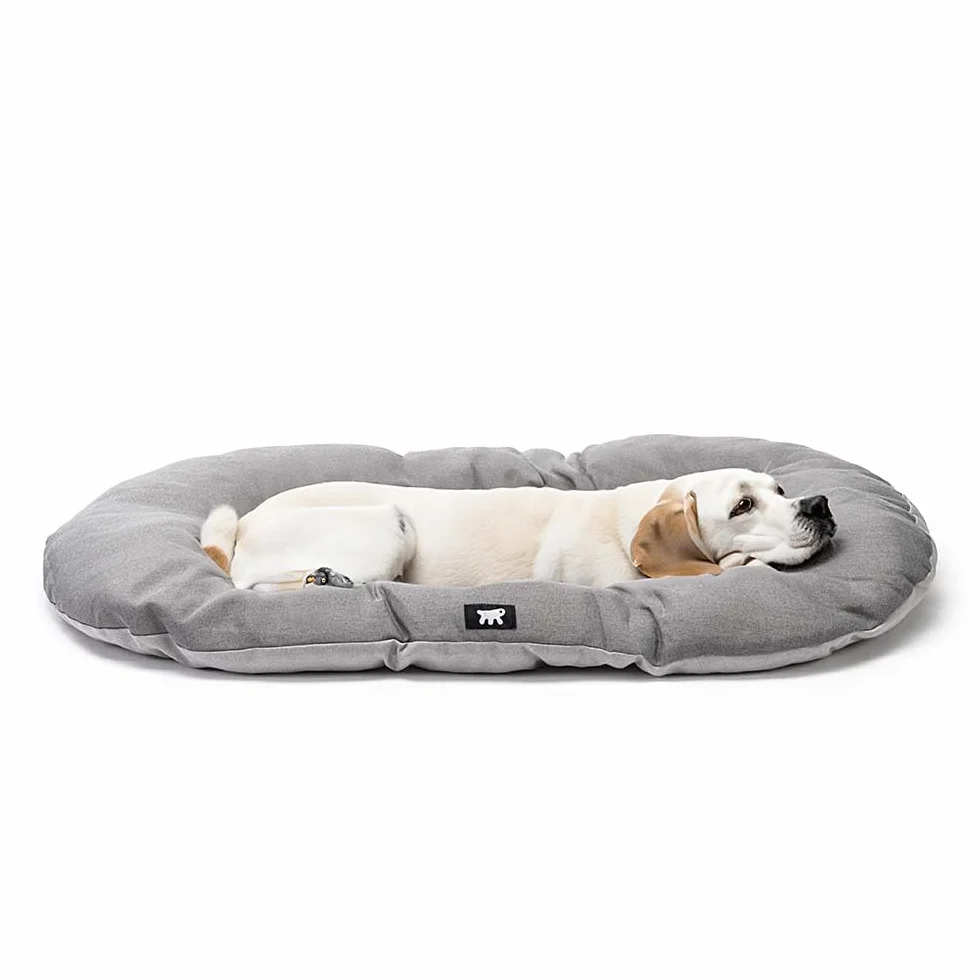 Ferplast Cuscino Cane RELAX 100/12 SANITIZED, Lettino per Cani, Protezione Antibatterica Antivirale, Cuscino Cane Grande, Cuscino Imbottito per Cuccia Cane, Cotone, Lavabile, 100 x 63 cm, Grigio