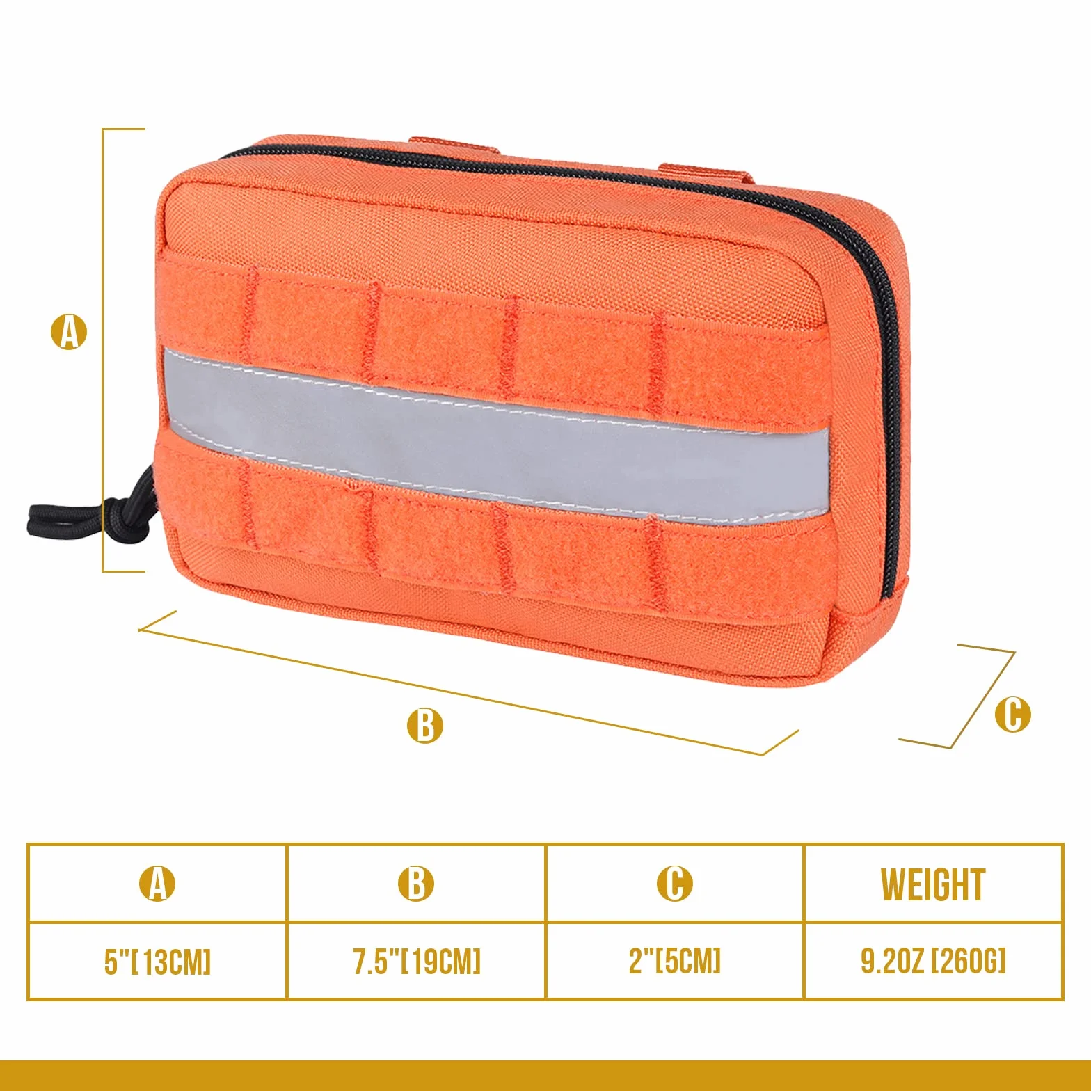 OneTigris Borsa da sella per cani da servizio, supporto emotivo, cane da servizio in addestramento, borsa da sella di qualità per gilet tattici per cani (arancione)