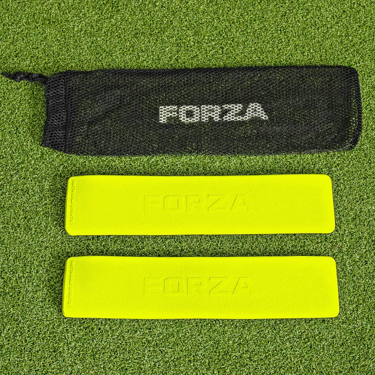 FORZA Linee di Marcatura Campo [Pacco da 10] - Kit per Delimitare Il Campo | Linee per Campo da Tennis | Linee per Campo da Badminton | Allenamento di Calcio | Borsa in Dotazione
