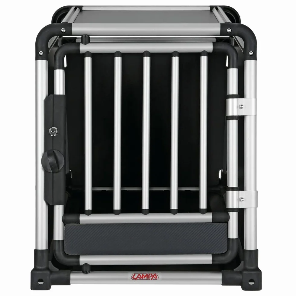 Lampa 60506 Premium, trasportino in Lega di Alluminio, specifico per Il Trasporto di Animali in Auto - Type 6-55 x 77 x H 60 cm