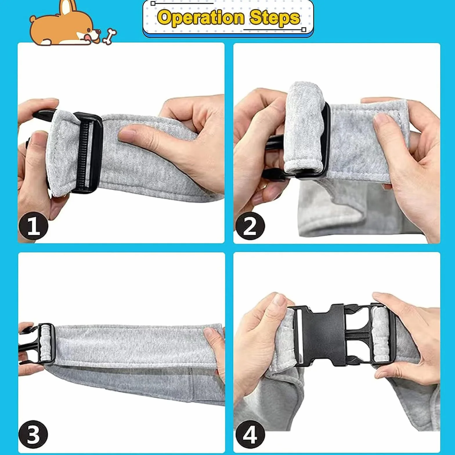 Borsa per cani fino a 10 kg trasporto portatile grigio