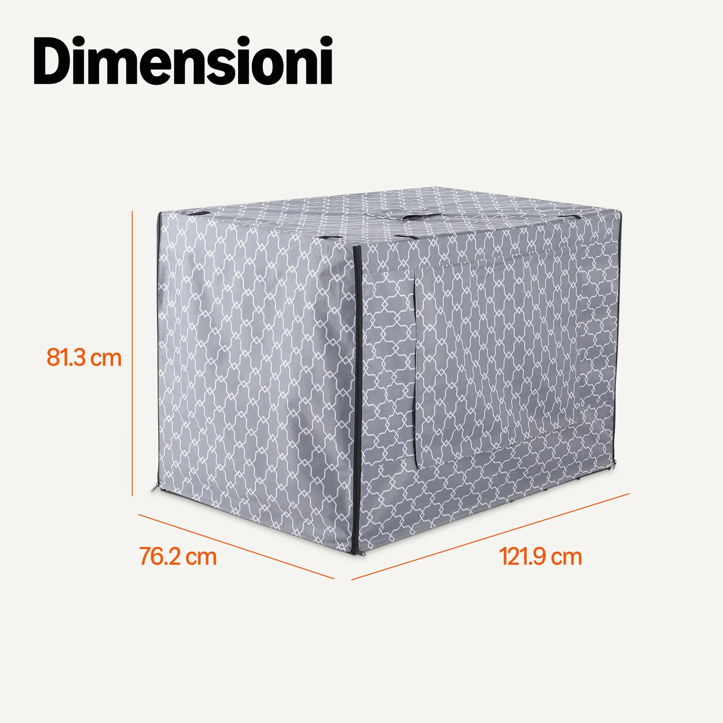 Amazon Basics Copertura per gabbia per cani 121.9 cm Motivo