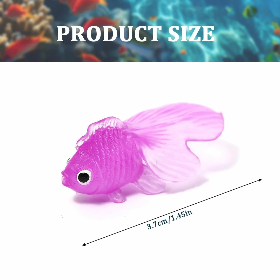 28 PCS Plastica Piccoli Pesci Finti Tropicali Pesce Tropicale Figura in Movimentopesci Galleggianti può Essere Sospeso Non Girato per la Decorazione di Acquari