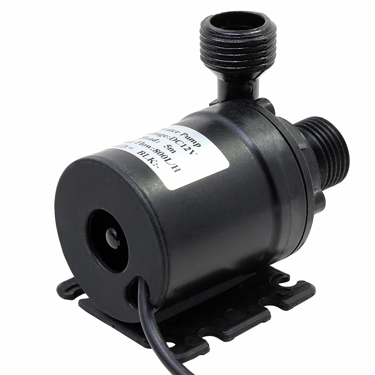 HSEAMALL Pompa ad acqua sommergibile Brushless DC 12V Pompa anfibio 800L / H 5M per stagno Acquario Serbatoio di pesci Solare Fontana Piscina Circolazione dell'acqua