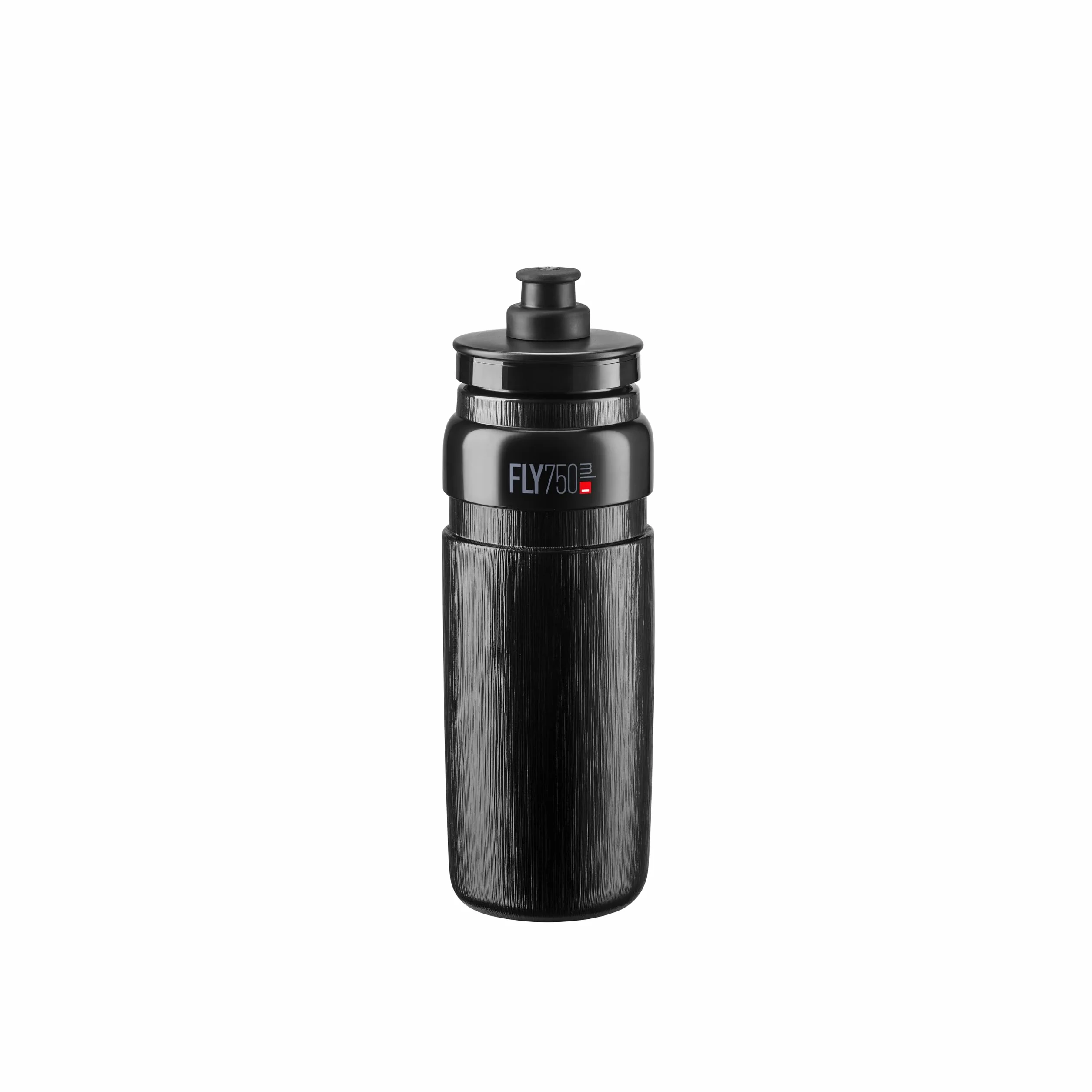 ELITE Fly Tex Borraccia Ciclismo 750ml – Nera – Ultraleggera, Senza BPA, Facile da Spremere