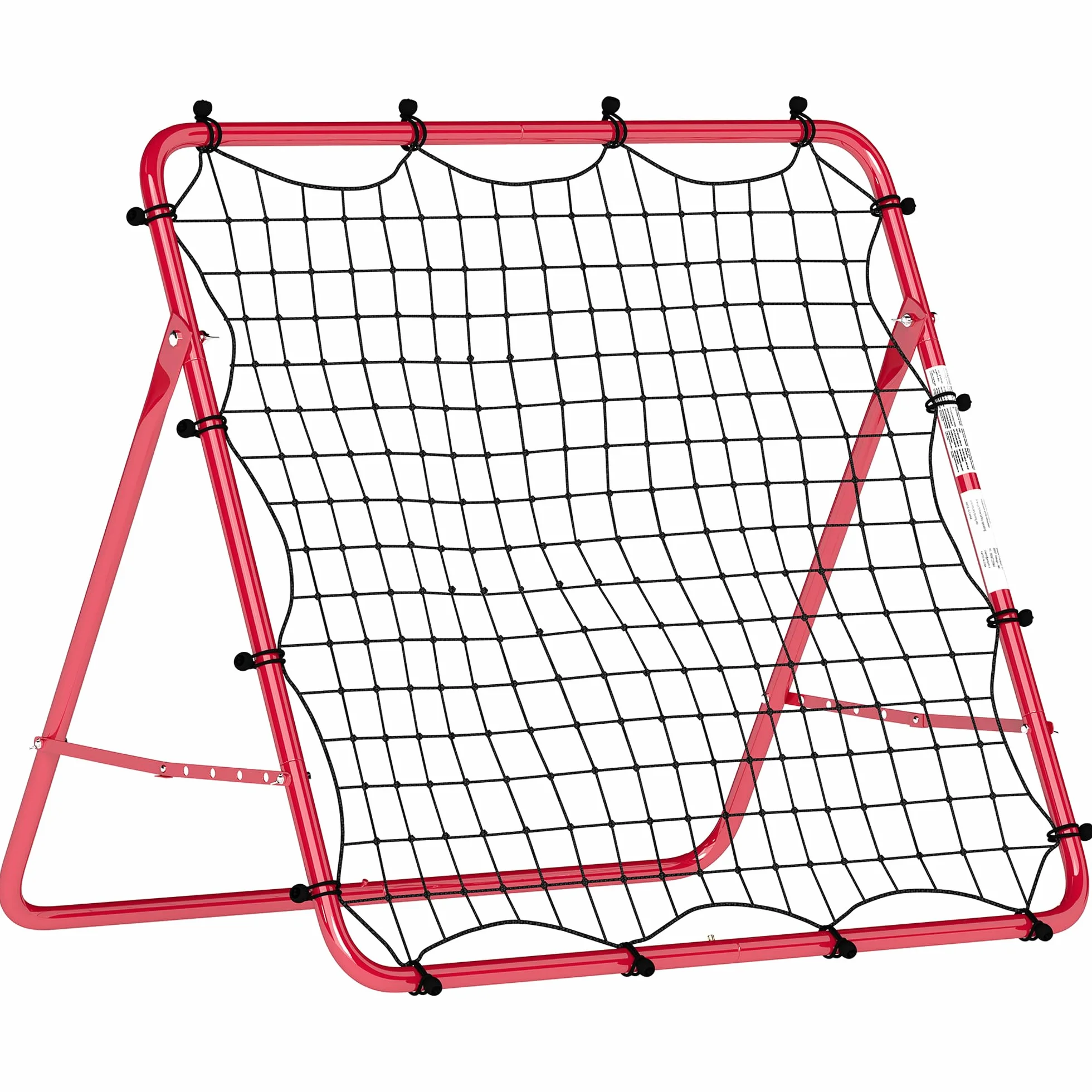 SPORTNOW Rete Rebounder per Calcio, Facile da Montare, Rete Rimbalzo Calcio con 5 Angolazioni Regolabili, Attrezzatura Portatile per Allenamento Calcio, Baseball e Softball in Giardino Parco